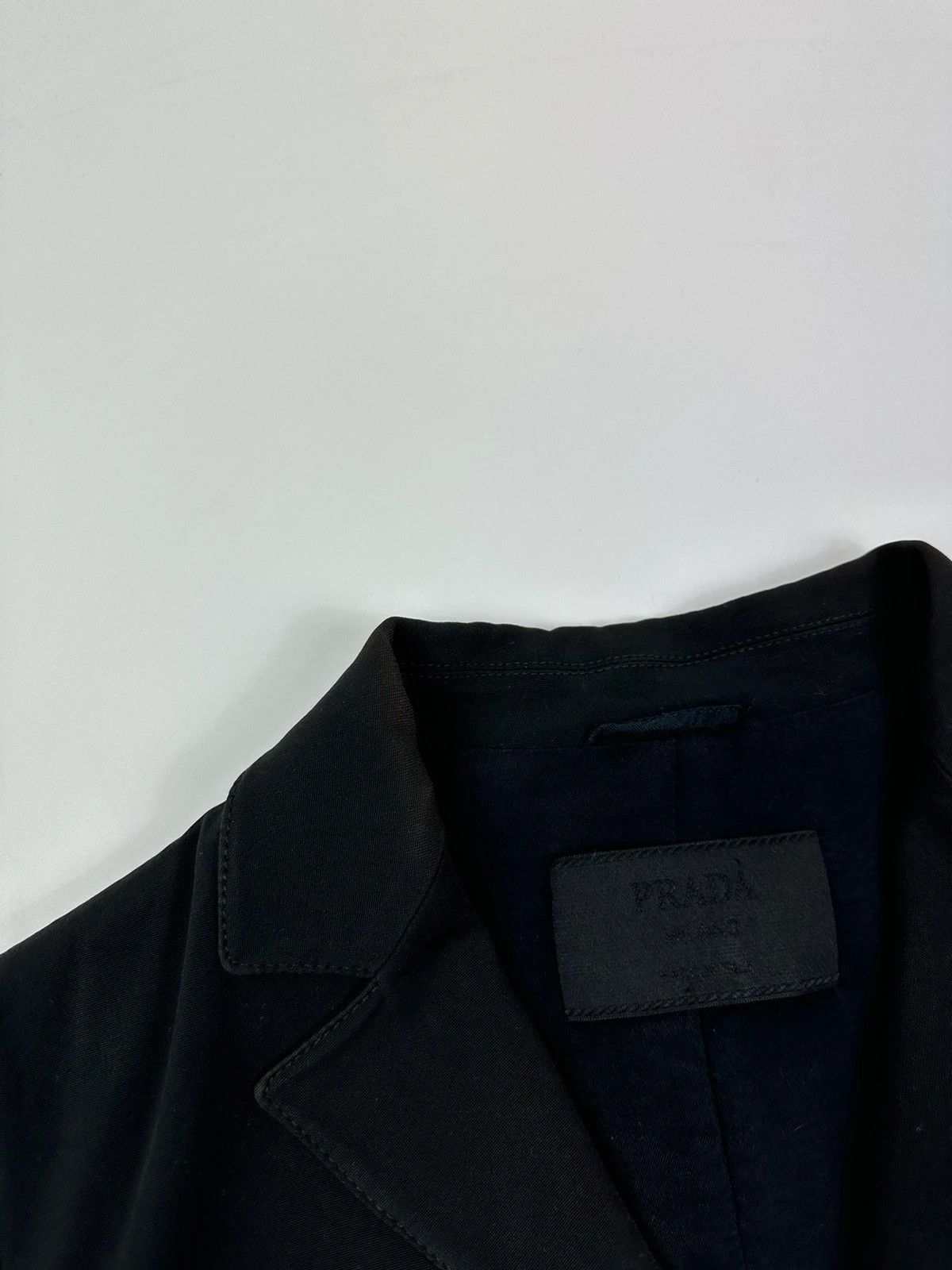 Prada Prada Milano SS1998 Black Blazer Jacket Size S / US 4 / IT 40 - 7 Thumbnail
