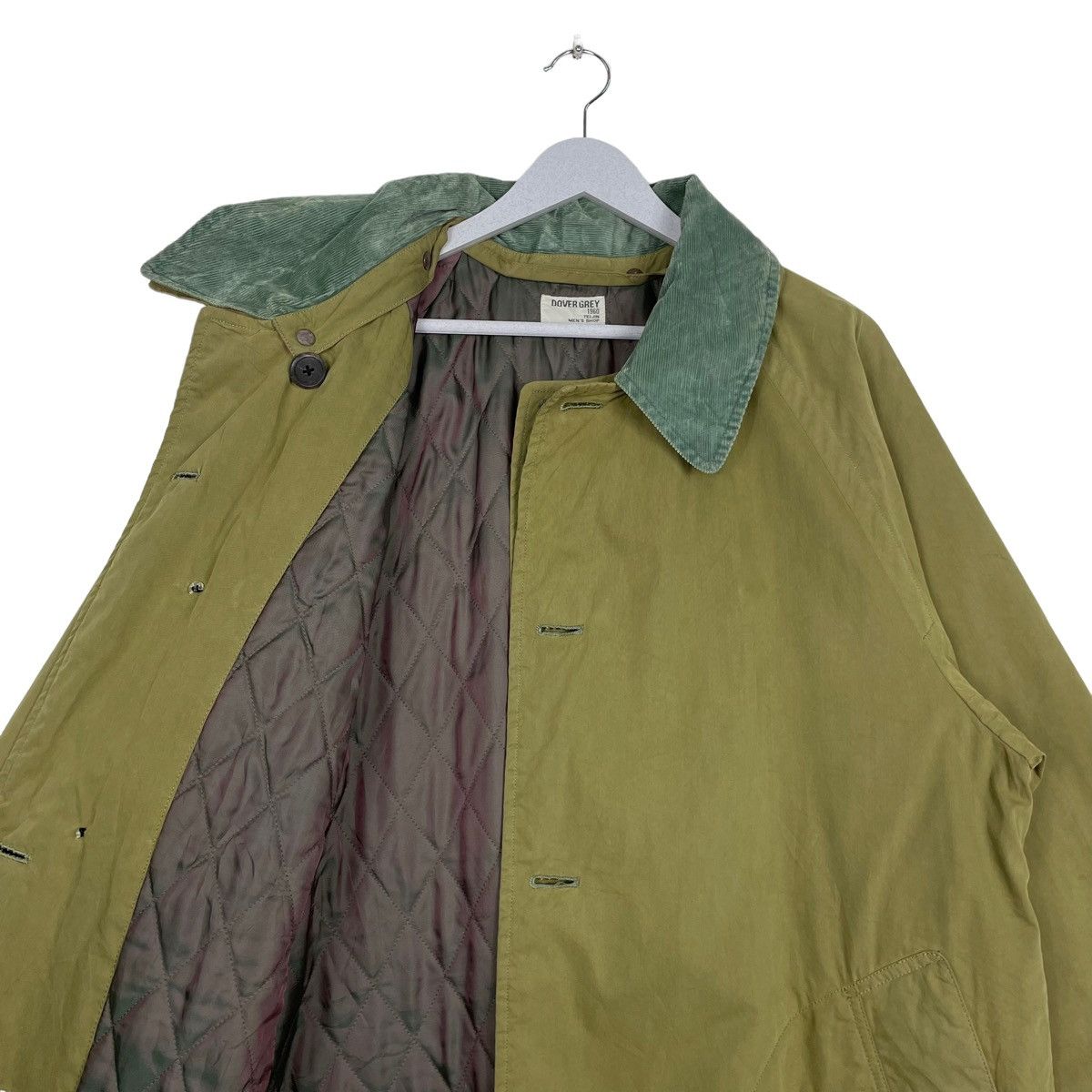 Japanese Brand × Vintage 💥 60s DOVER GREY ARMY GREEN LONG JACKET Size US L / EU 52-54 / 3 - 10 Thumbnail