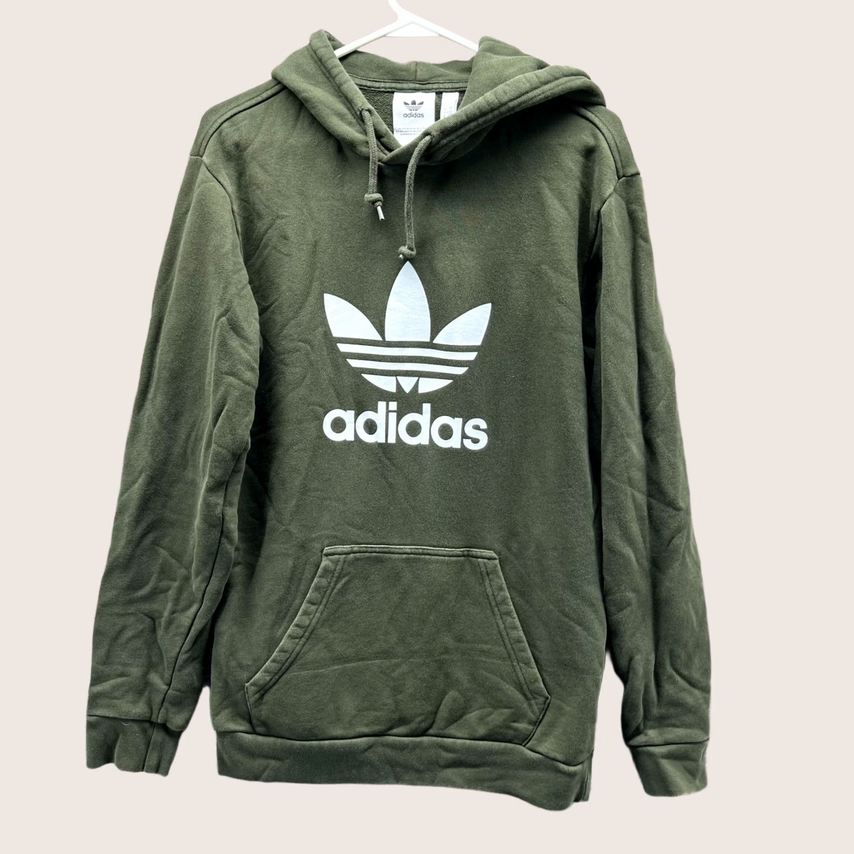Adidas Adidas Hoodie Men Small Green Olive Fleece Pullover Originals Big Trefoil Jacket Size US S / EU 44-46 / 1 - 1 Thumbnail