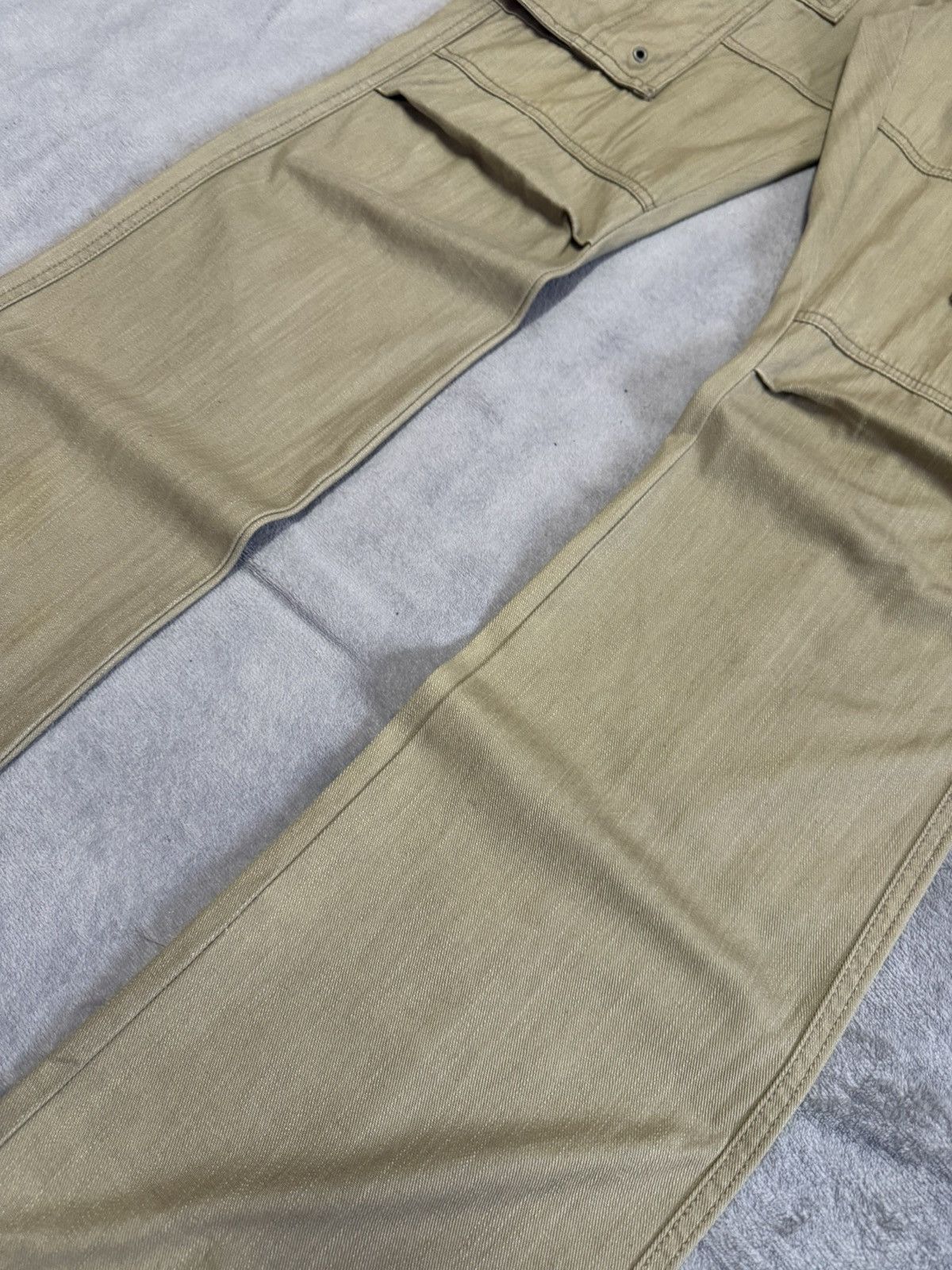 Tornado Mart Tornado Mart Panelling Utility Tactical Cargo Flared Pants Size US 32 / EU 48 - 5 Thumbnail