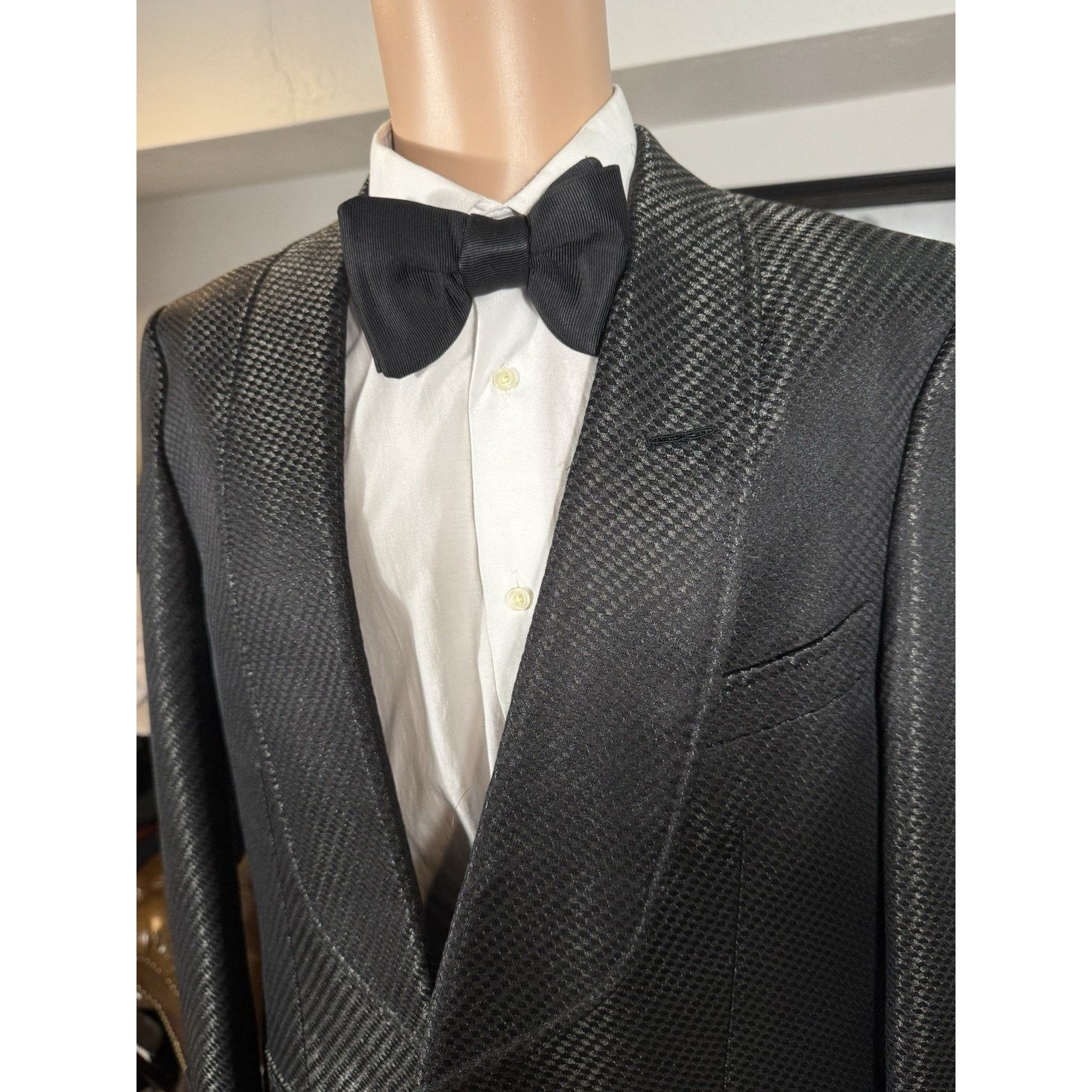 Tom Ford Tom Ford Reflective Dinner Jacket Set 52R 42R US 36x29 Size 42R - 19 Thumbnail