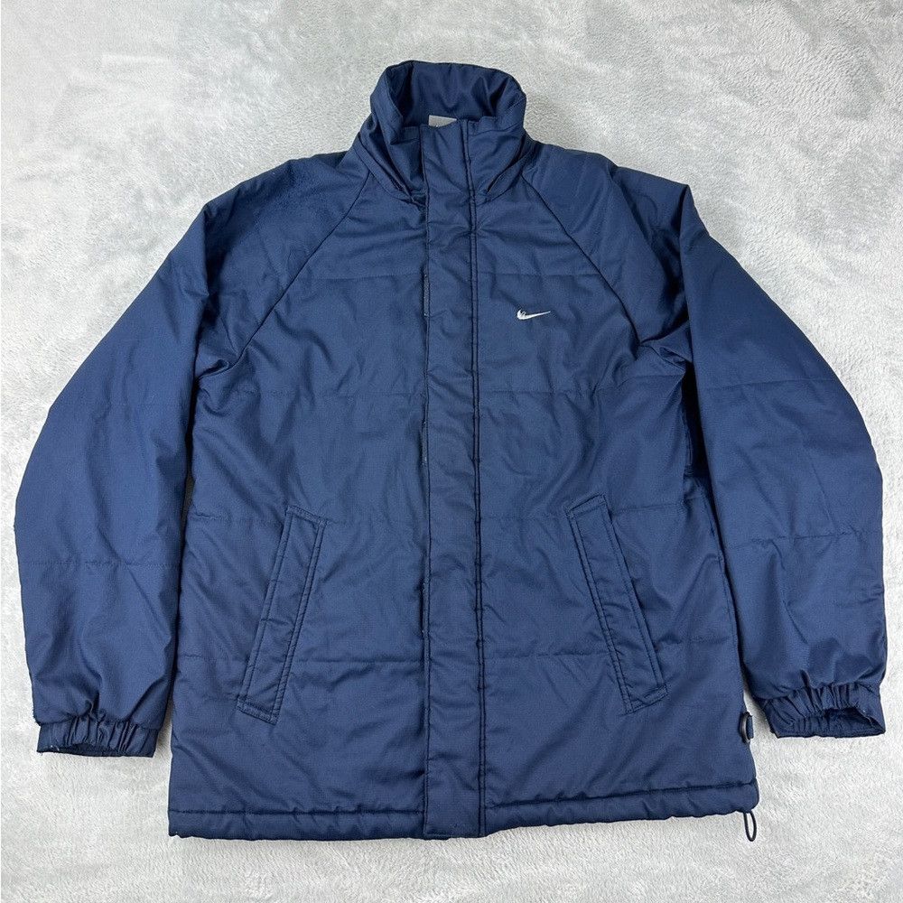 Nike Nike Vintage Y2K Navy Blue Puffer Jacket Men’s Size M Size US M / EU 48-50 / 2 - 1 Thumbnail