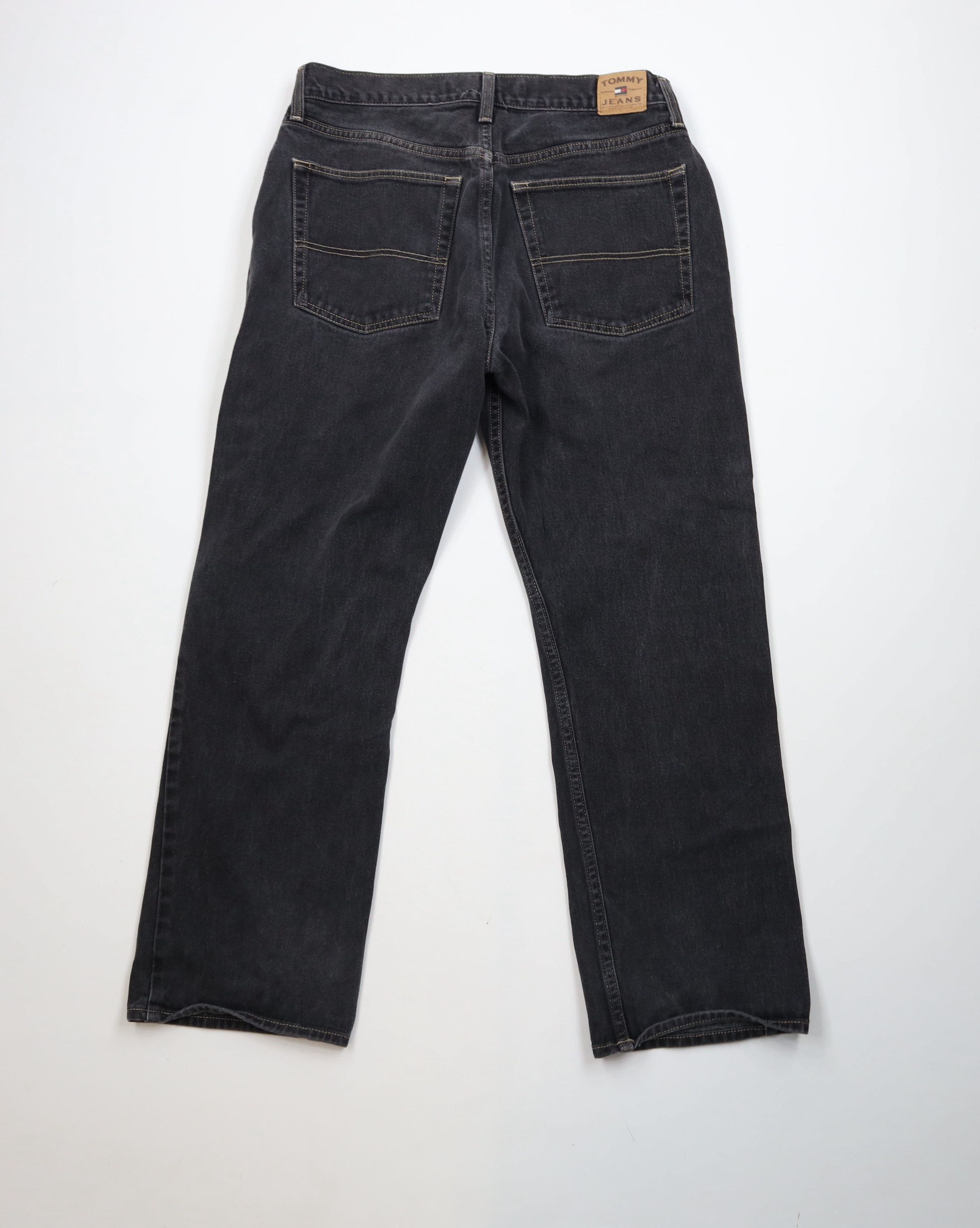 Tommy Hilfiger Vintage 90s Tommy Hilfiger Baggy Wide Leg Denim Jeans Black Size US 32 / EU 48 - 11 Thumbnail
