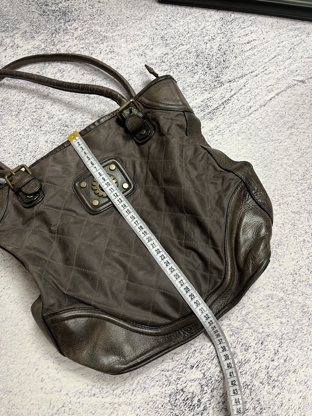 Belstaff × Vintage Vintage Belstaff Audrey Shoulder Bag Waxed Leather 90’s Size ONE SIZE - 21 Thumbnail