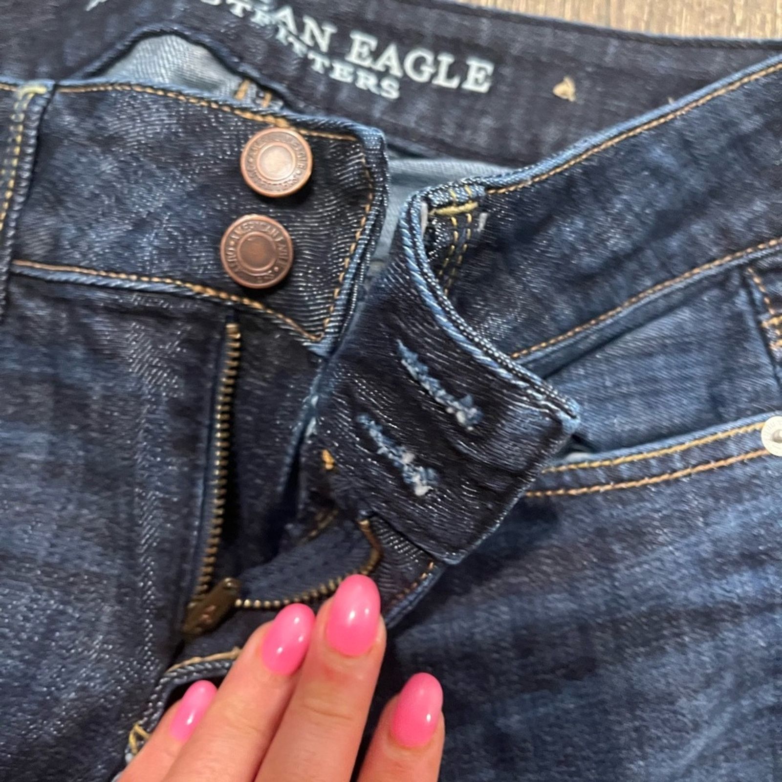 American Eagle Outfitters American Eagle Artist Crop Jeans Low Rise Pockets Stretch 2 Size 26" / US 2 / IT 38 - 6 Thumbnail