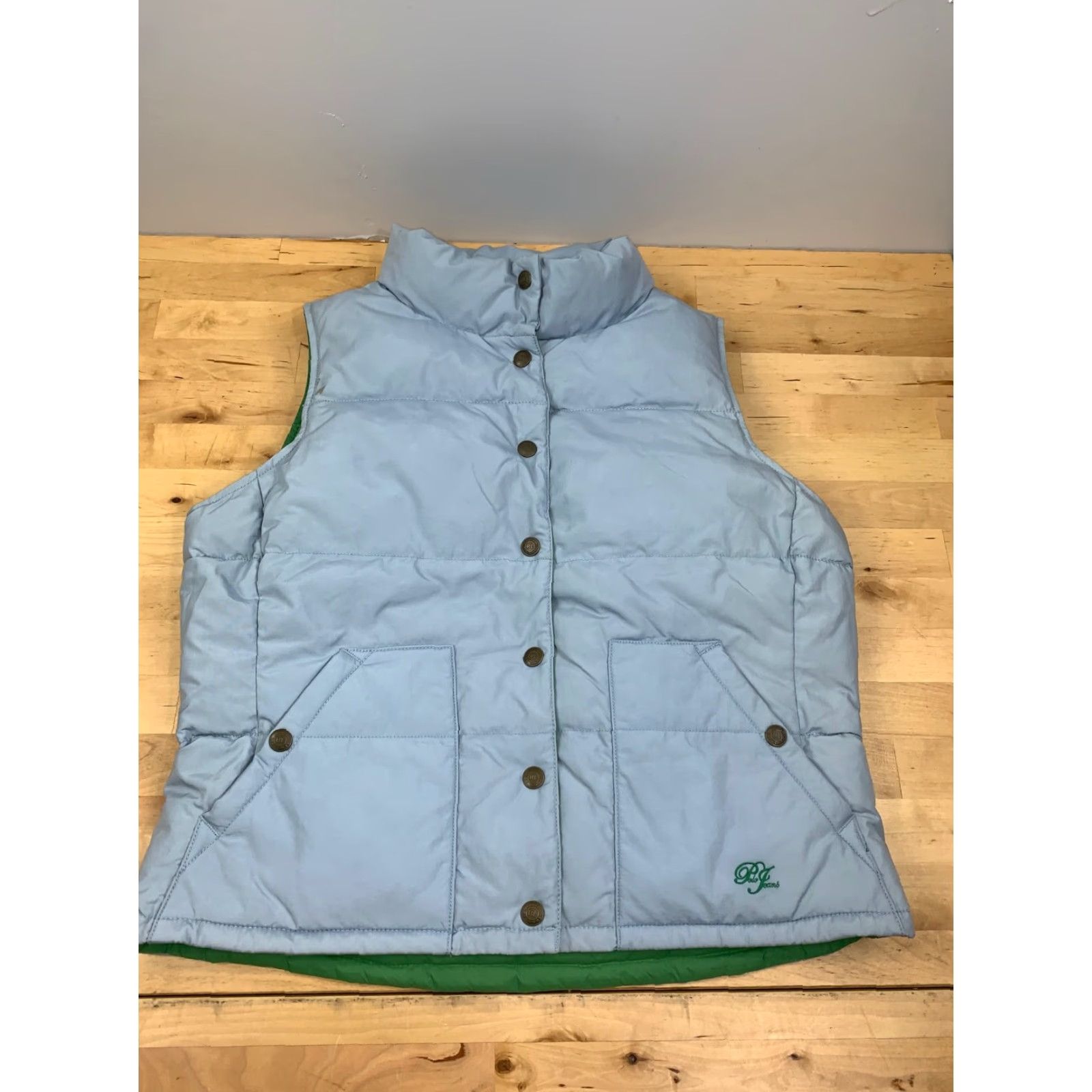 Vintage Polo Women Reversible Puffer Jacket Small Green Winter Casual Jacket Polo Women S Green Reversible Puffer Jacket Winter Casual Small Size 28" / US 6 / IT 42 - 3 Thumbnail