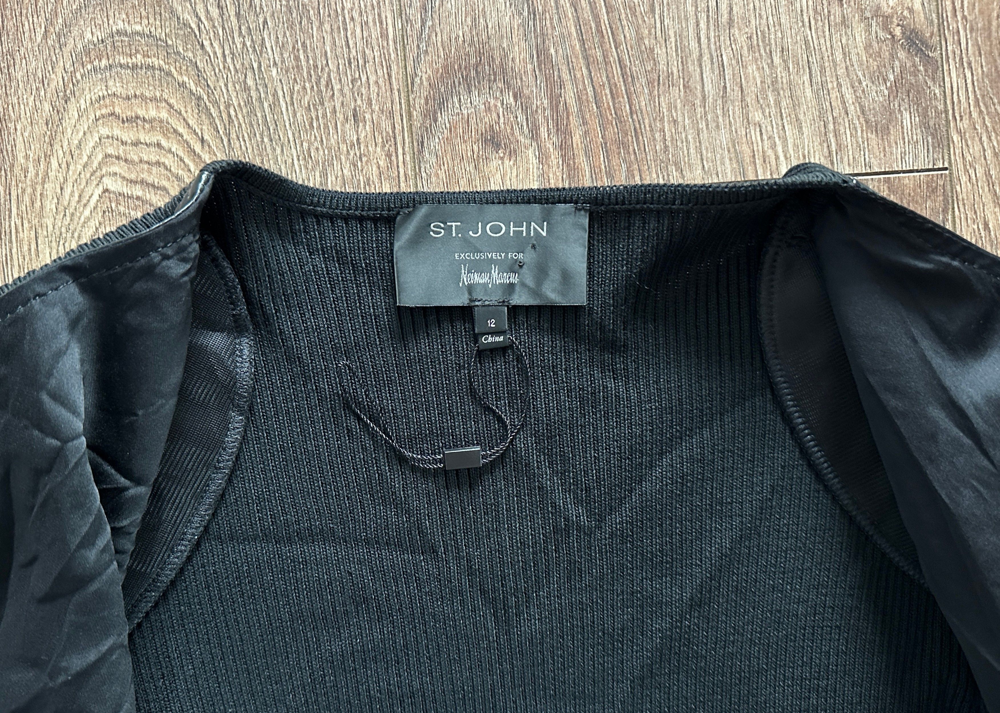 Leather ST.JOHN Exclusively For Neiman Marcus Women's Jacket Leather Size M / US 6-8 / IT 42-44 - 17 Thumbnail