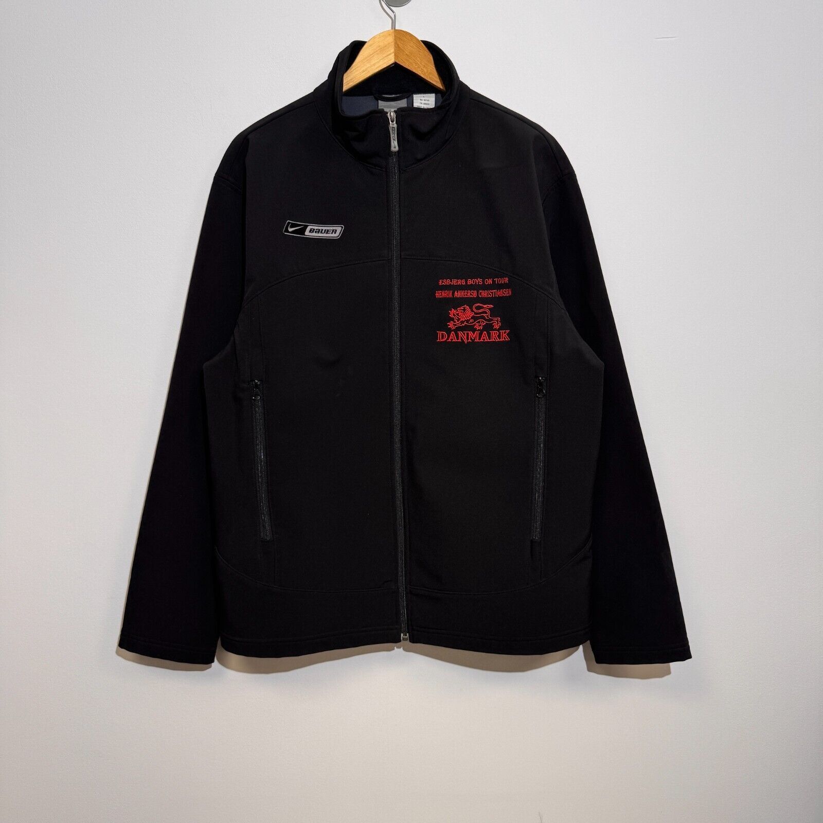 Nike × Vintage Nike Unisex Black Polyester Tracksuit Jacket Size L Thermal Size US L / EU 52-54 / 3 - 1 Thumbnail