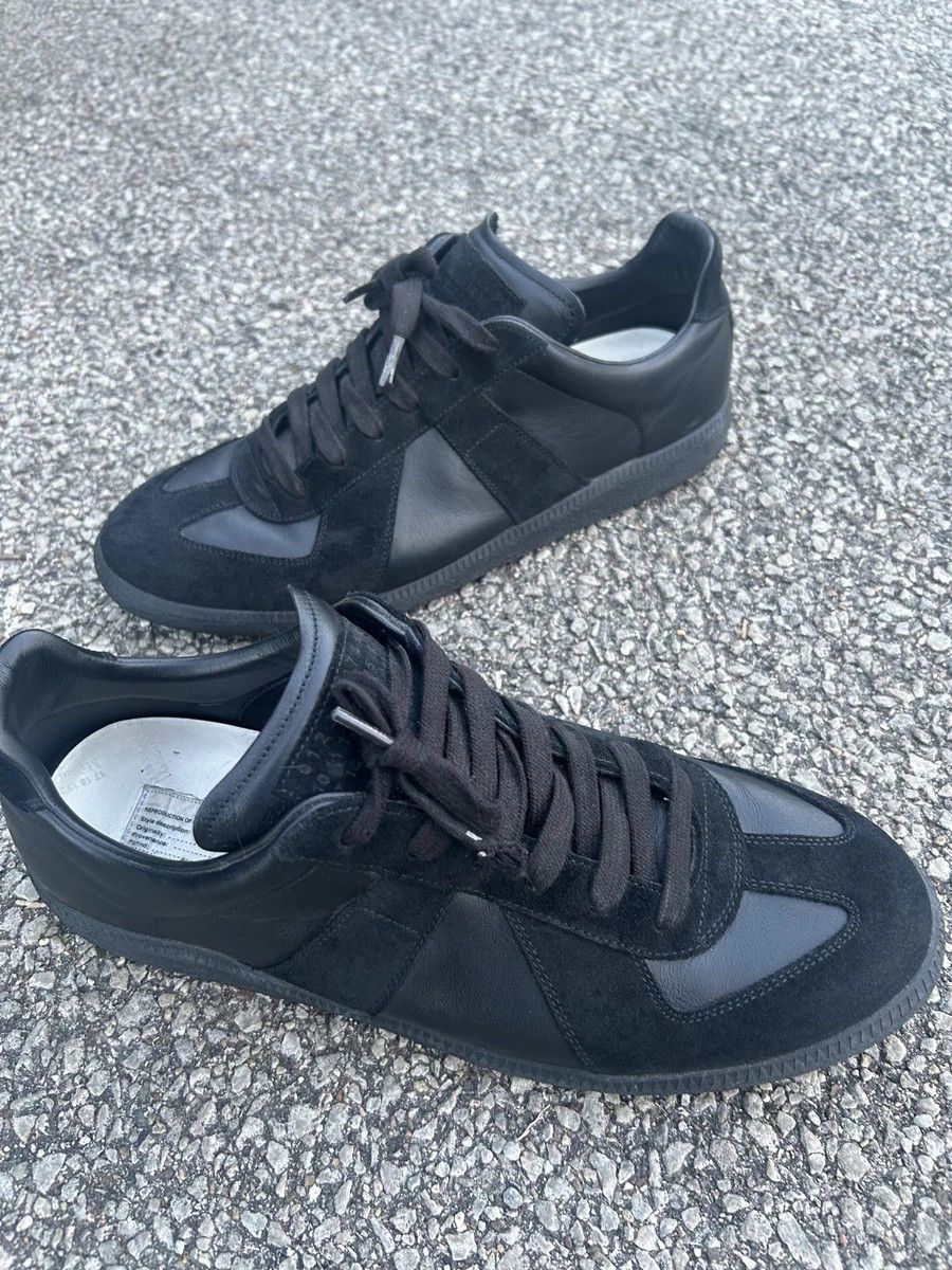 Maison Margiela GAT Replica Black 12 45 Leather Low Tops