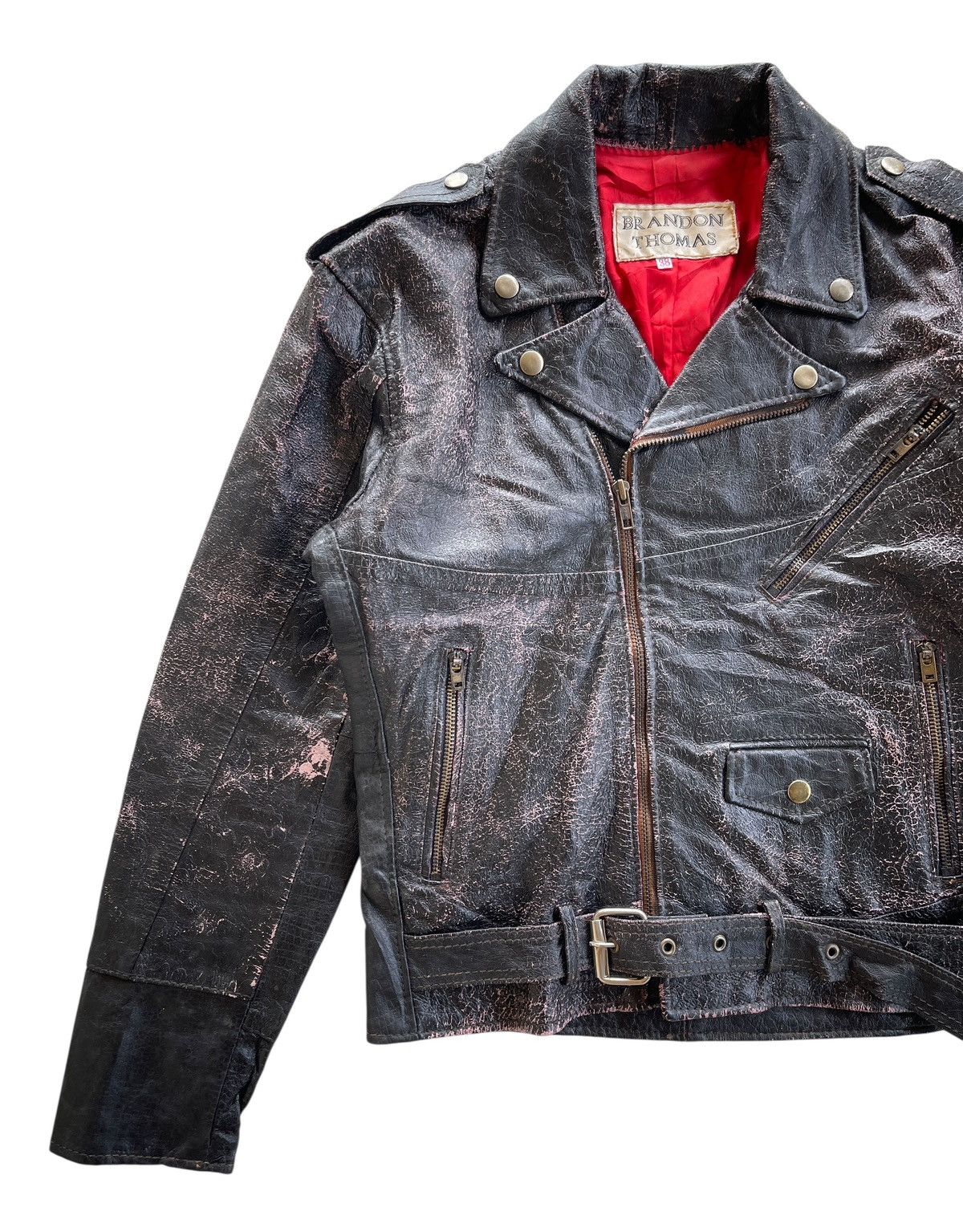 Vintage 90s Brandon Thomas Double Colar Jacket Size US S / EU 44-46 / 1 - 5 Thumbnail
