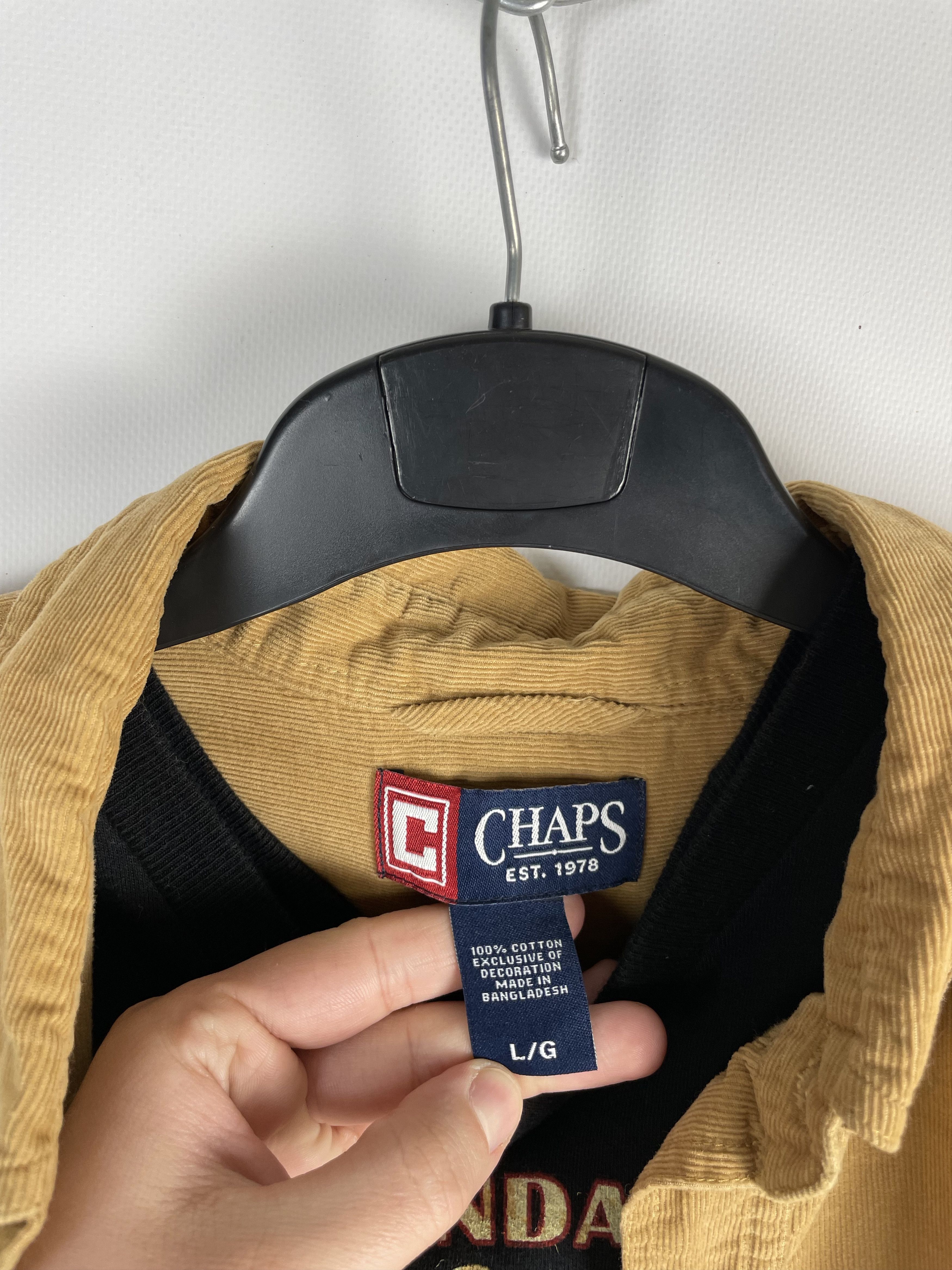 Chaps Vintage Chaps Corduroy Shirt Button Up Size US L / EU 52-54 / 3 - 6 Thumbnail