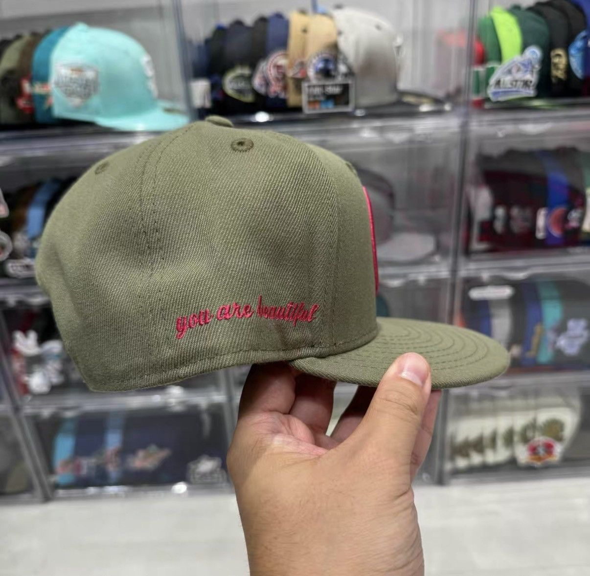 New Era New Era Embroidered Flat Brim Baseball Cap J32 Size ONE SIZE - 2 Thumbnail