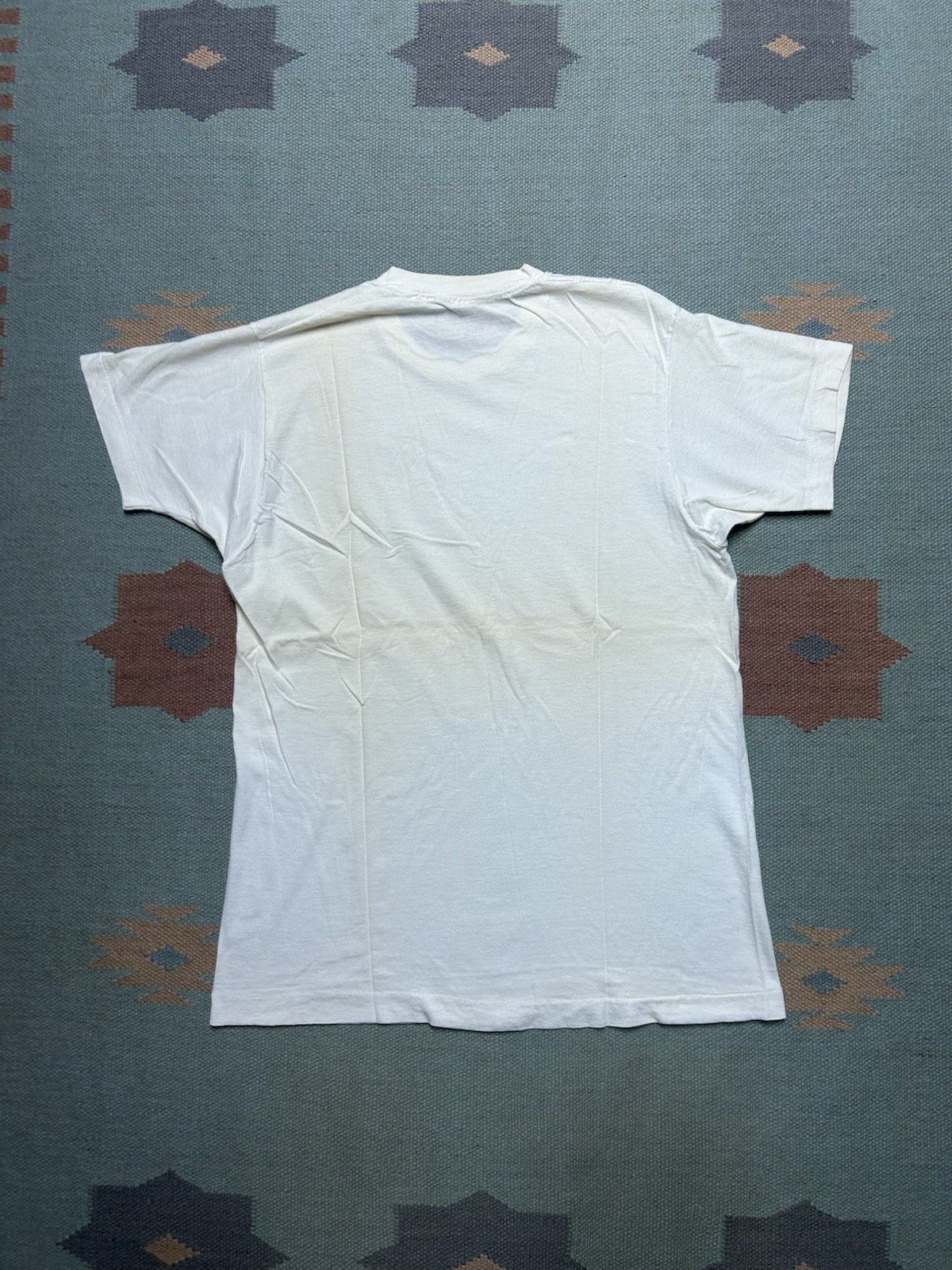 Vintage Vintage 70s blank white t shirt fruit of the loom cotton L Size US L / EU 52-54 / 3 - 8 Thumbnail
