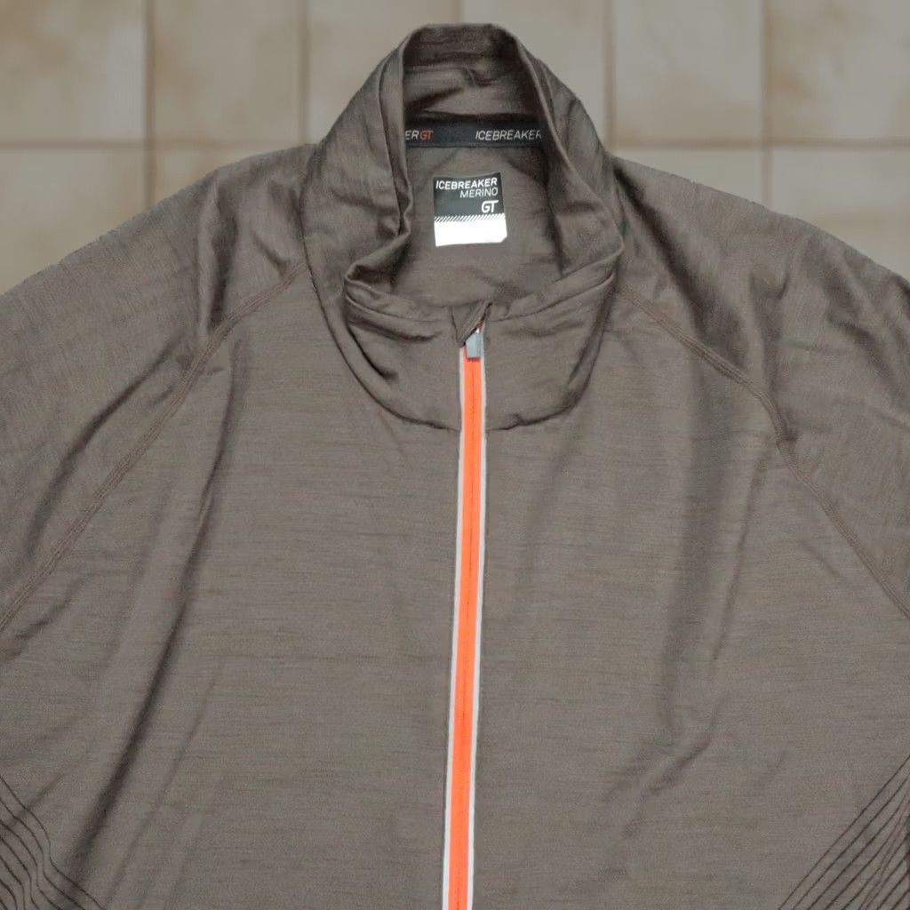 Icebreaker Icebreaker Pullover Mens Large Brown GT Merino Wool Quarter Zip Performance Hoodie Size US L / EU 52-54 / 3 - 1 Thumbnail