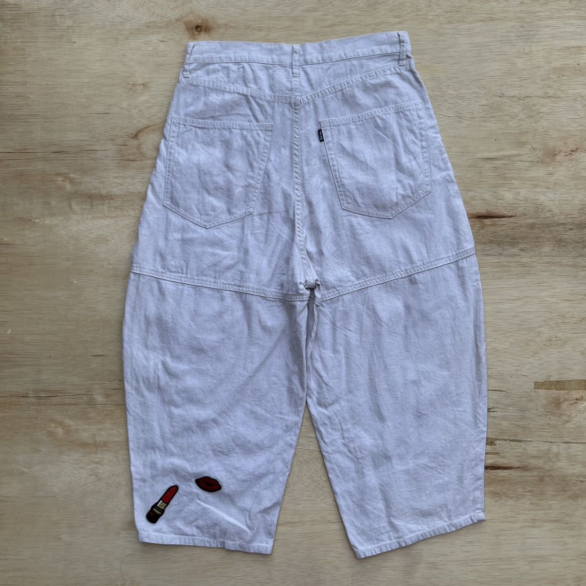 Ne-Net NE-NET ISSEY MIYAKE BROKEN WHITE BAGGY Size US 31 - 7 Thumbnail
