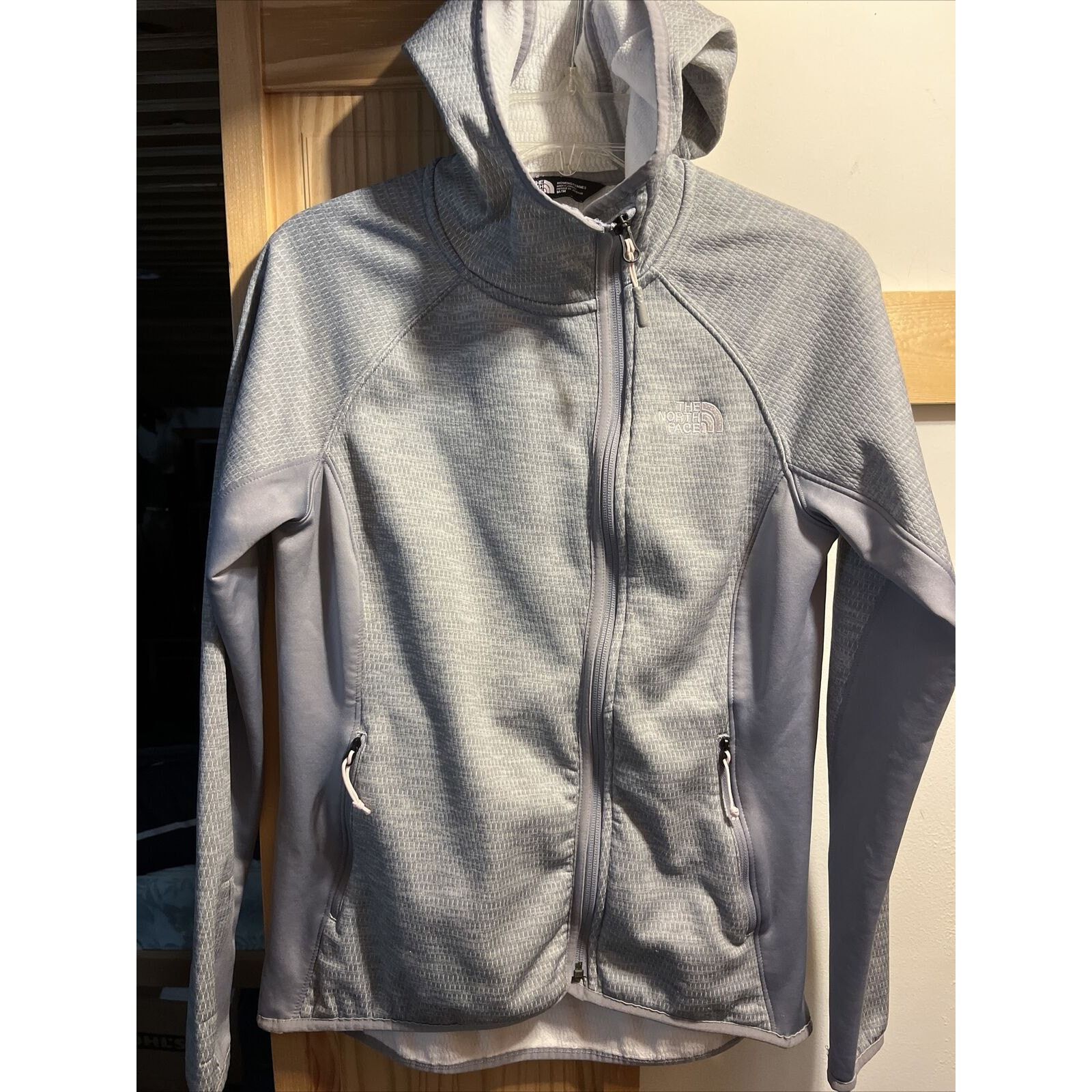 The North Face The North Face Womens M Gray LS Polyester Windbreaker Jacket Size M / US 6-8 / IT 42-44 - 3 Thumbnail