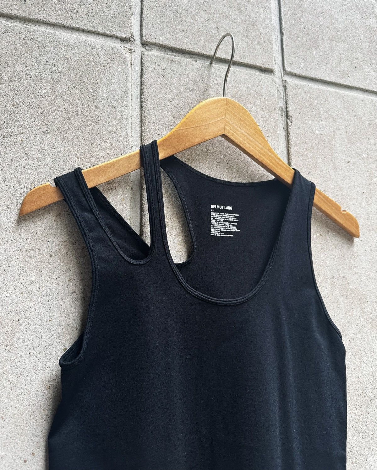 トップス helmut lang asymmetry tank top unisex NWT HELMUT LANG Threadbare T Twist Back Asymmetric Tunic