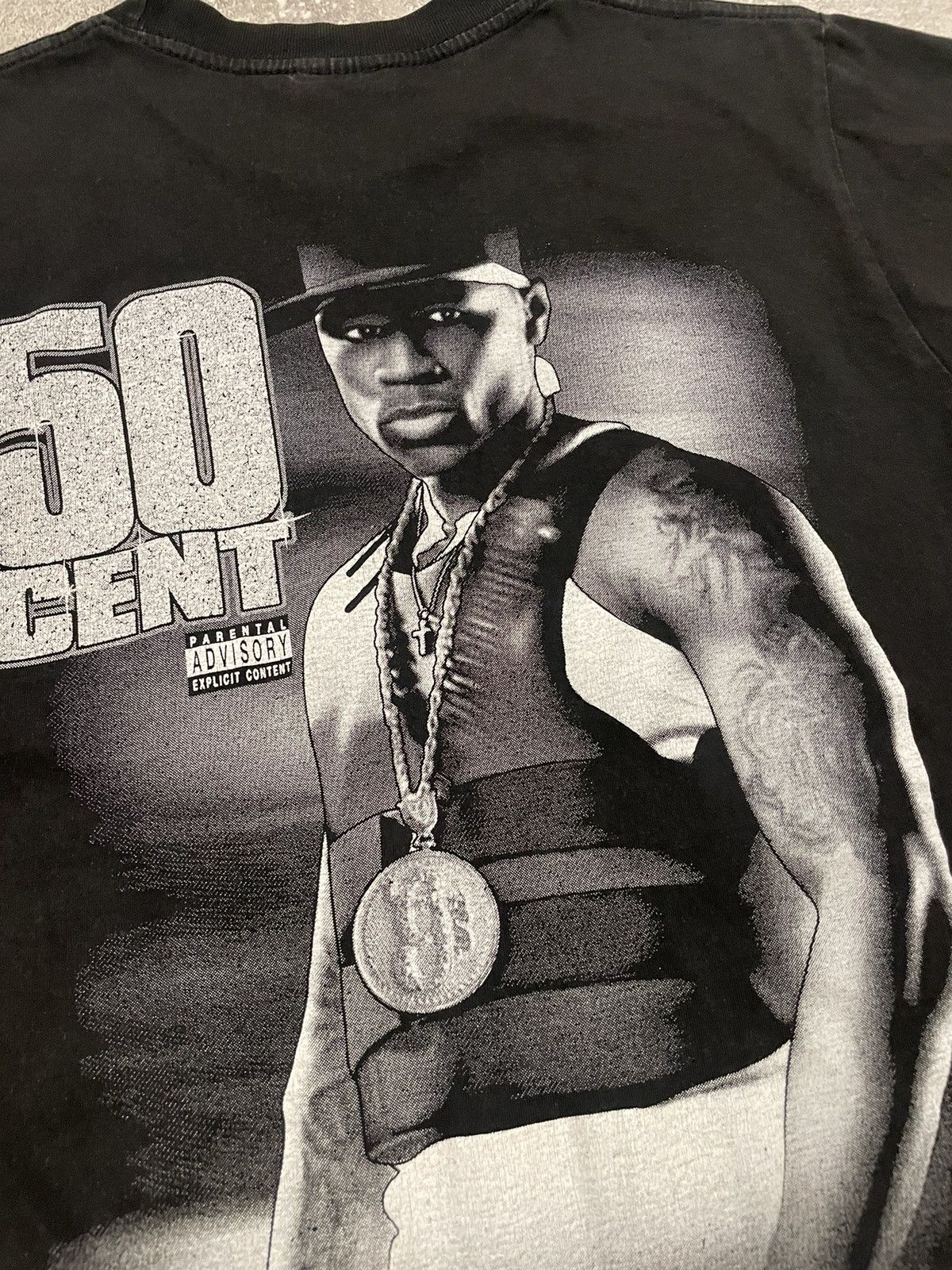 Band Tees × Rap Tees × Vintage Vintage 50 Cent Get Rich Or Die Tryin T-Shirt Size US S / EU 44-46 / 1 - 13 Thumbnail