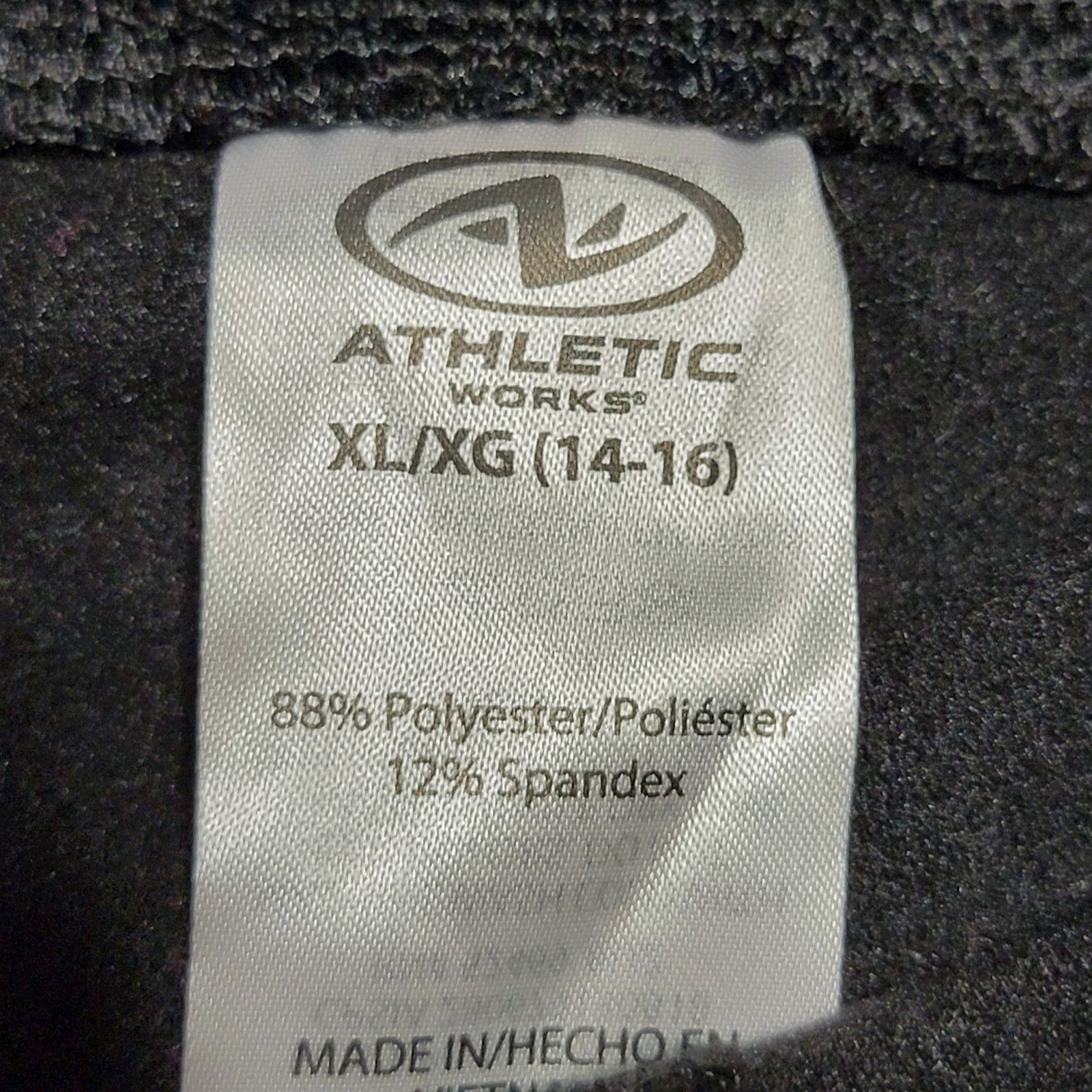 Athletic Works Athletic Works Leggings w/Purple Cuffs - Size XL (14-16) Size 27" / US 4 / IT 40 - 6 Thumbnail