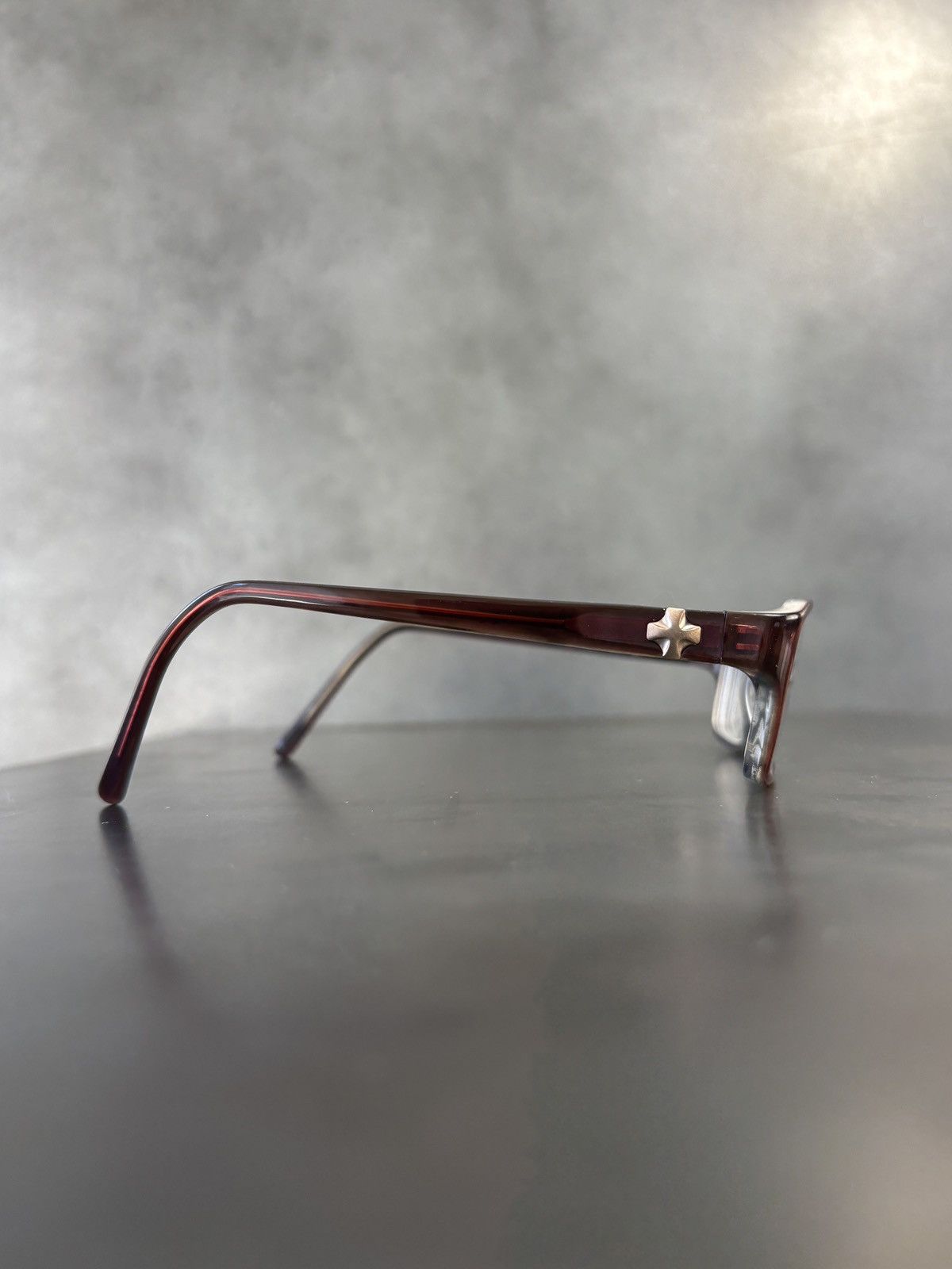 Nicole Miller Nicole Miller Carmine Glasses Frames Cross Stud Chrome Heart Size ONE SIZE - 11 Thumbnail