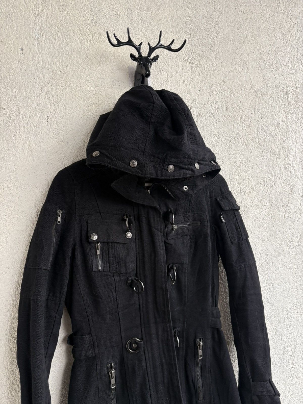 Undercover 2000s DIA Japan Rickowens jacket Black Opium style Size US XS / EU 42 / 0 - 2 Thumbnail