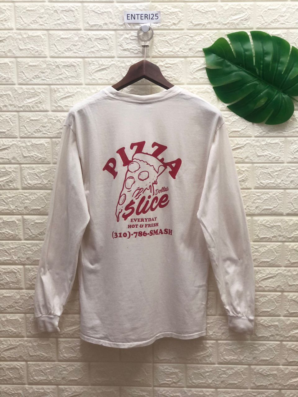 Japanese Brand SMASHER KINGASSO VINTAGE play for dollar pizza LONG SLEEVE Size US M / EU 48-50 / 2 - 1 Thumbnail