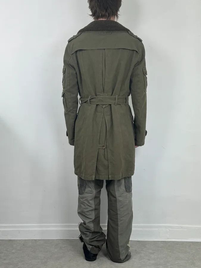 Dolce & Gabbana 2000s Dolce & Gabbana Khaki Green Mutli Pockets Cargo Trench Coat Size US M / EU 48-50 / 2 - 3 Thumbnail