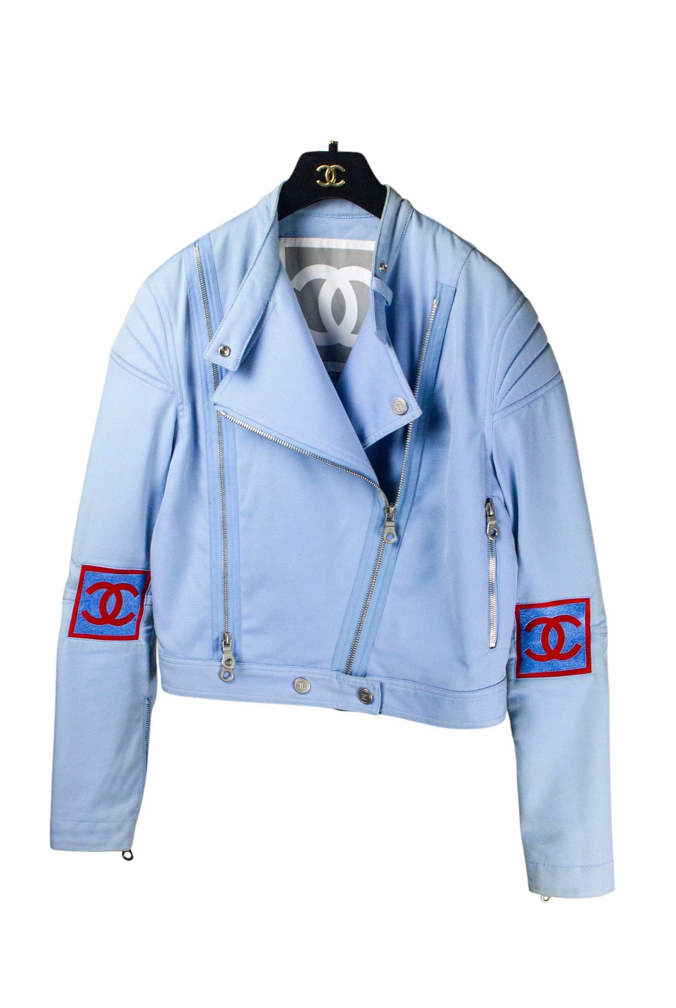 Chanel S/S 2002 ASTRO BIKER CROPPED JAKCET Size M / US 6-8 / IT 42-44 - 1 Thumbnail