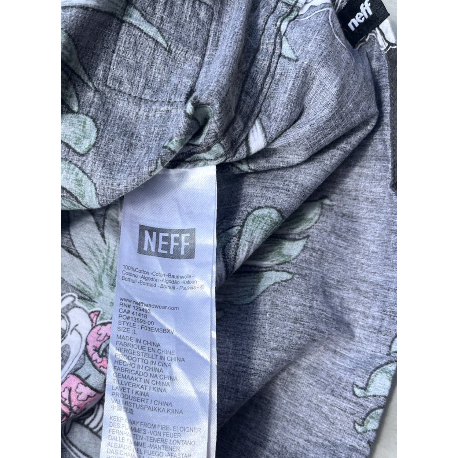 Disney Neff x Disney Shirt Multicolor Mickey Mouse L TIKI Surf Art Tropical Beach Men’s Shirt Size US L / EU 52-54 / 3 - 7 Thumbnail