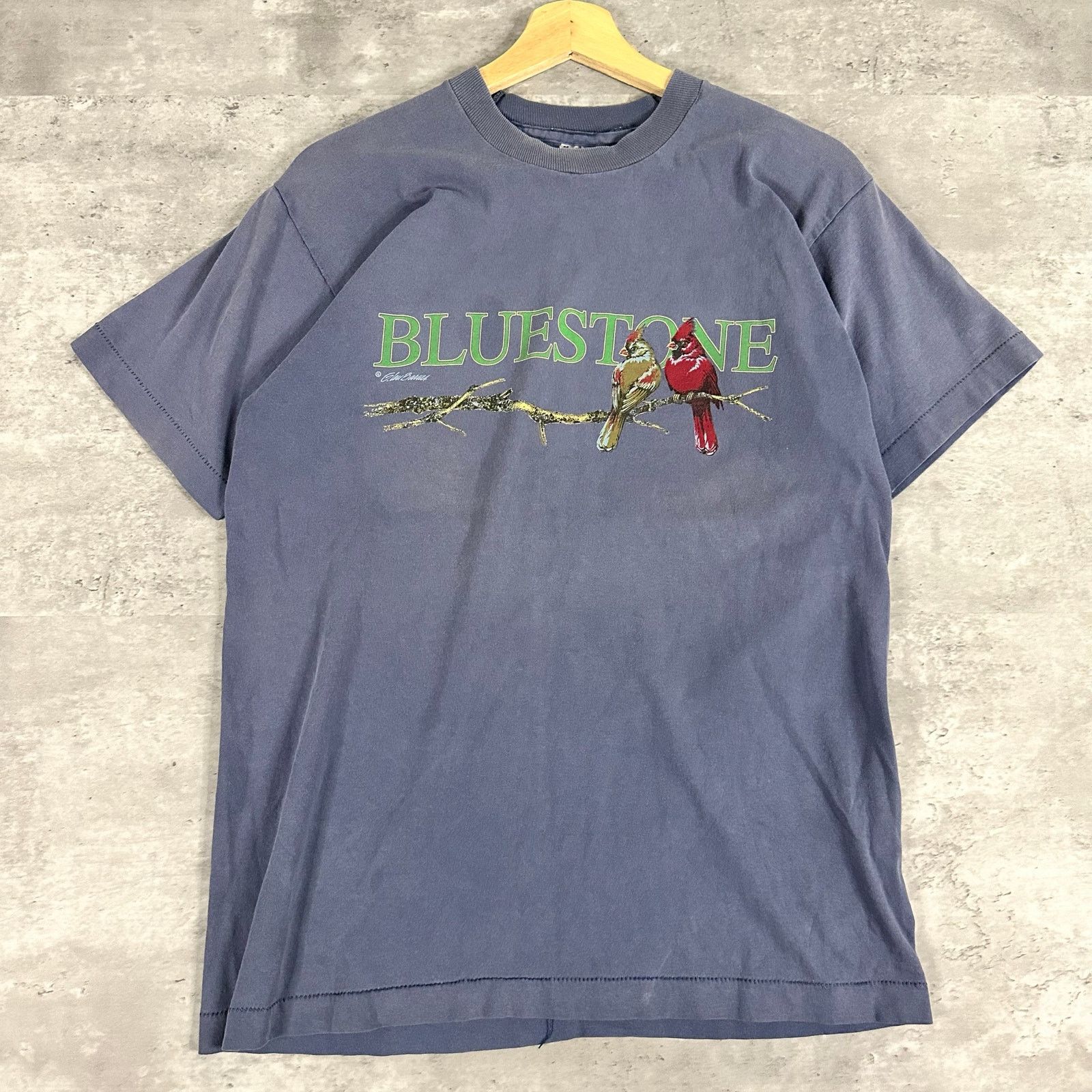 Fruit Of The Loom Vintage Bluestone Nature Bird T-shirt M Size US M / EU 48-50 / 2 - 2 Thumbnail