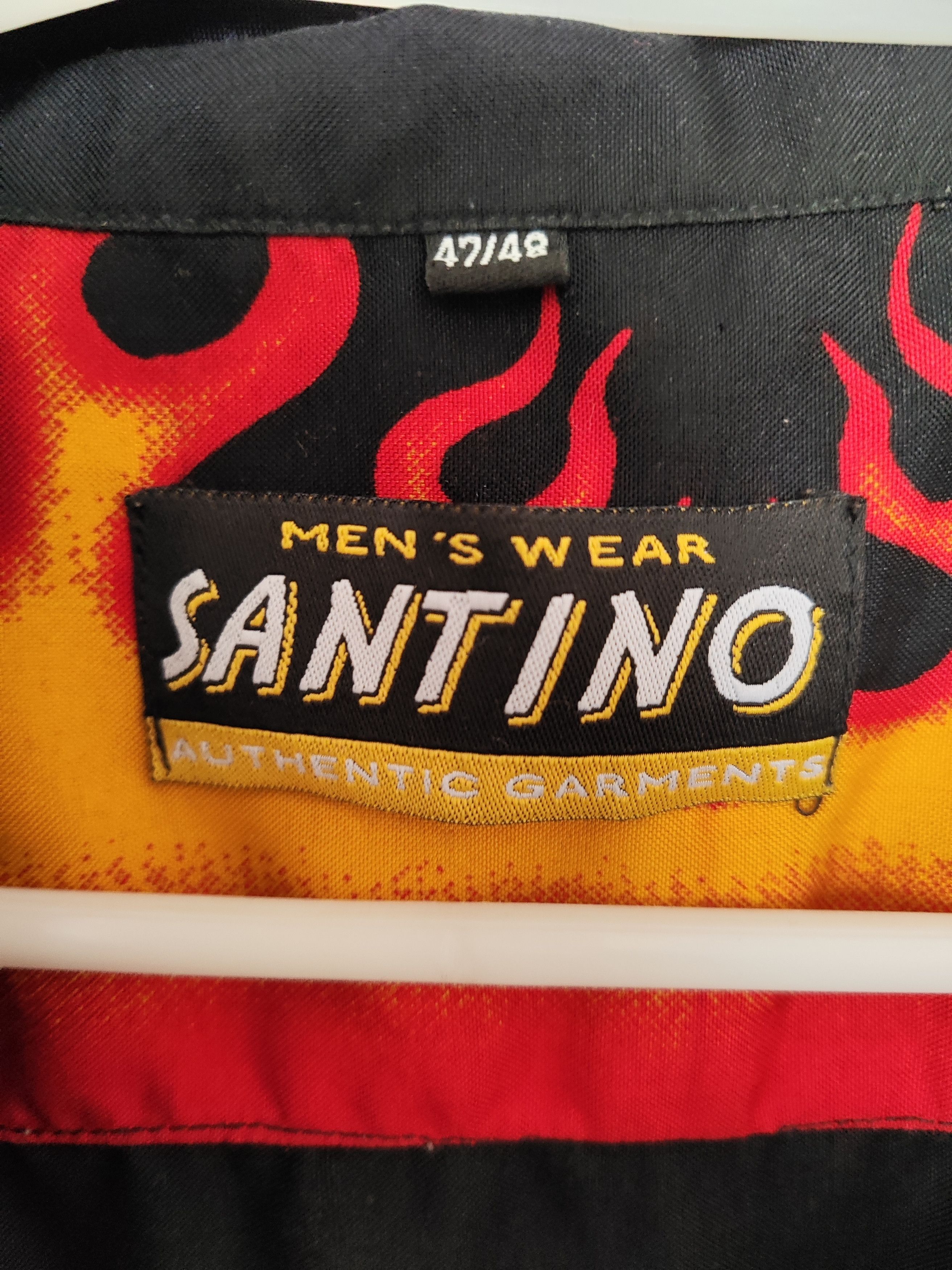 Other Vintage Flame Shirt Santino XL – Y2K Gallery Dept Style Size US XL / EU 56 / 4 - 4 Thumbnail