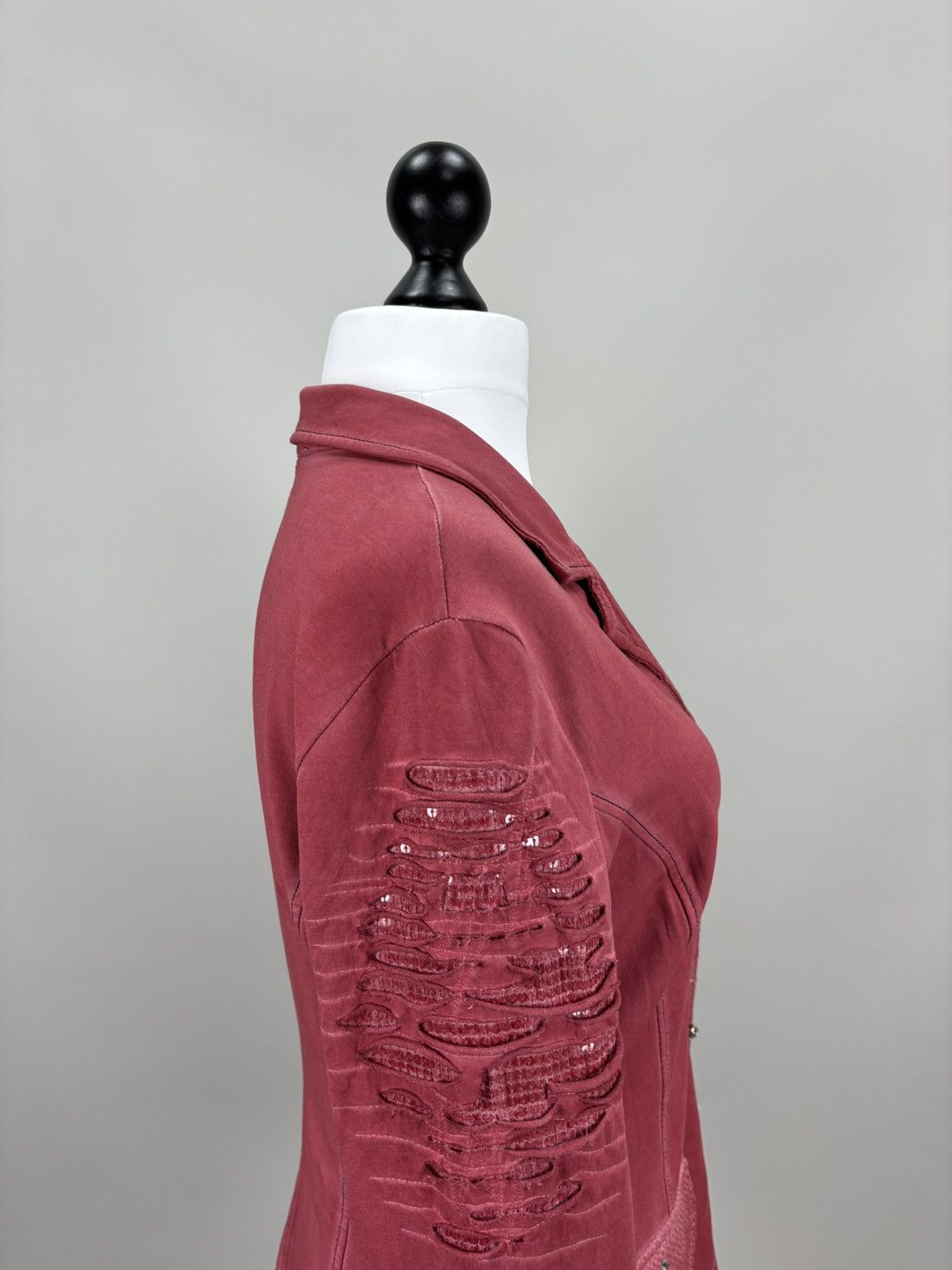 Elisa Cavaletti Womens blazer Bottega by Elisa Cavaletti Size L Color Red Size L / US 10 / IT 46 - 6 Thumbnail