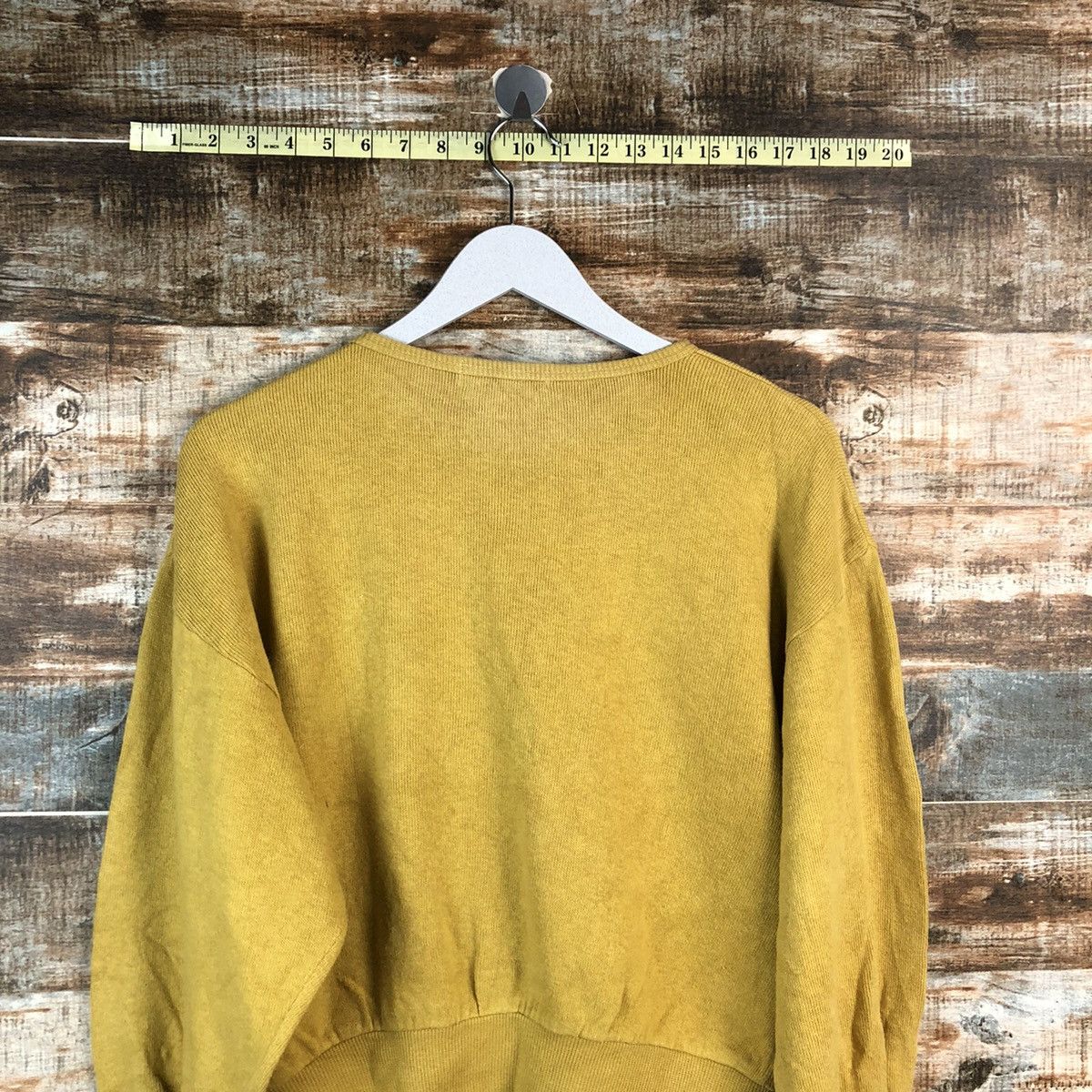 Homespun Knitwear × Japanese Brand Bavo vintage for ladies Yellow Knitwear #A2476 Size M / US 6-8 / IT 42-44 - 14 Thumbnail