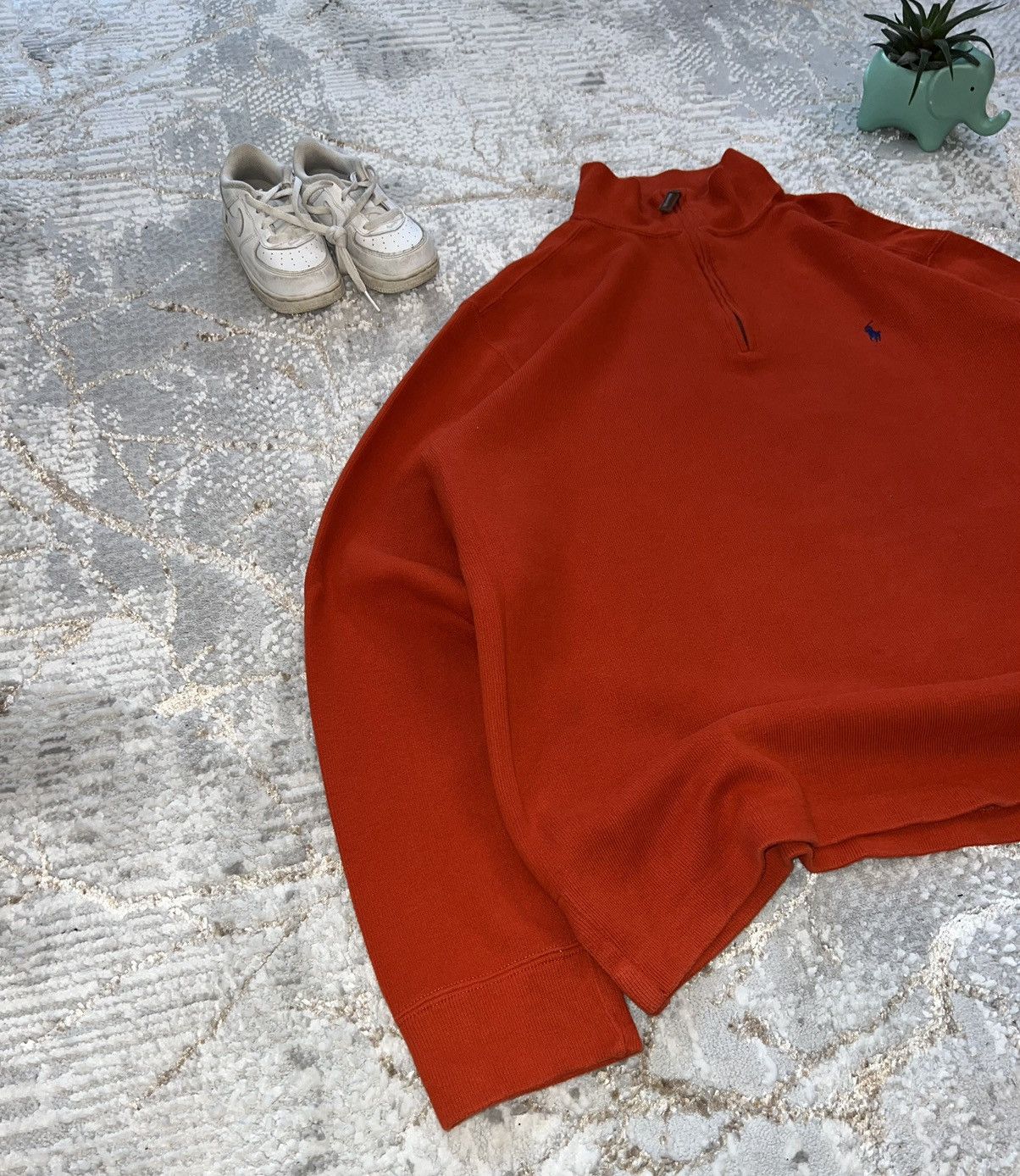 Polo Ralph Lauren × Vintage POLO RALPH LAUREN VINTAGE 90S HALF ZIP SWEATSHIRT SWEATER Size US L / EU 52-54 / 3 - 4 Thumbnail