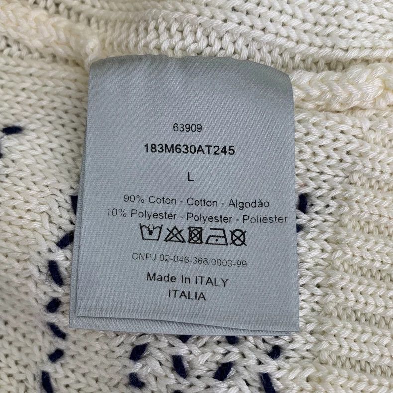 Dior Dior Color-blocking oblique stripe cotton round-neck long-s Size US L / EU 52-54 / 3 - 8 Thumbnail