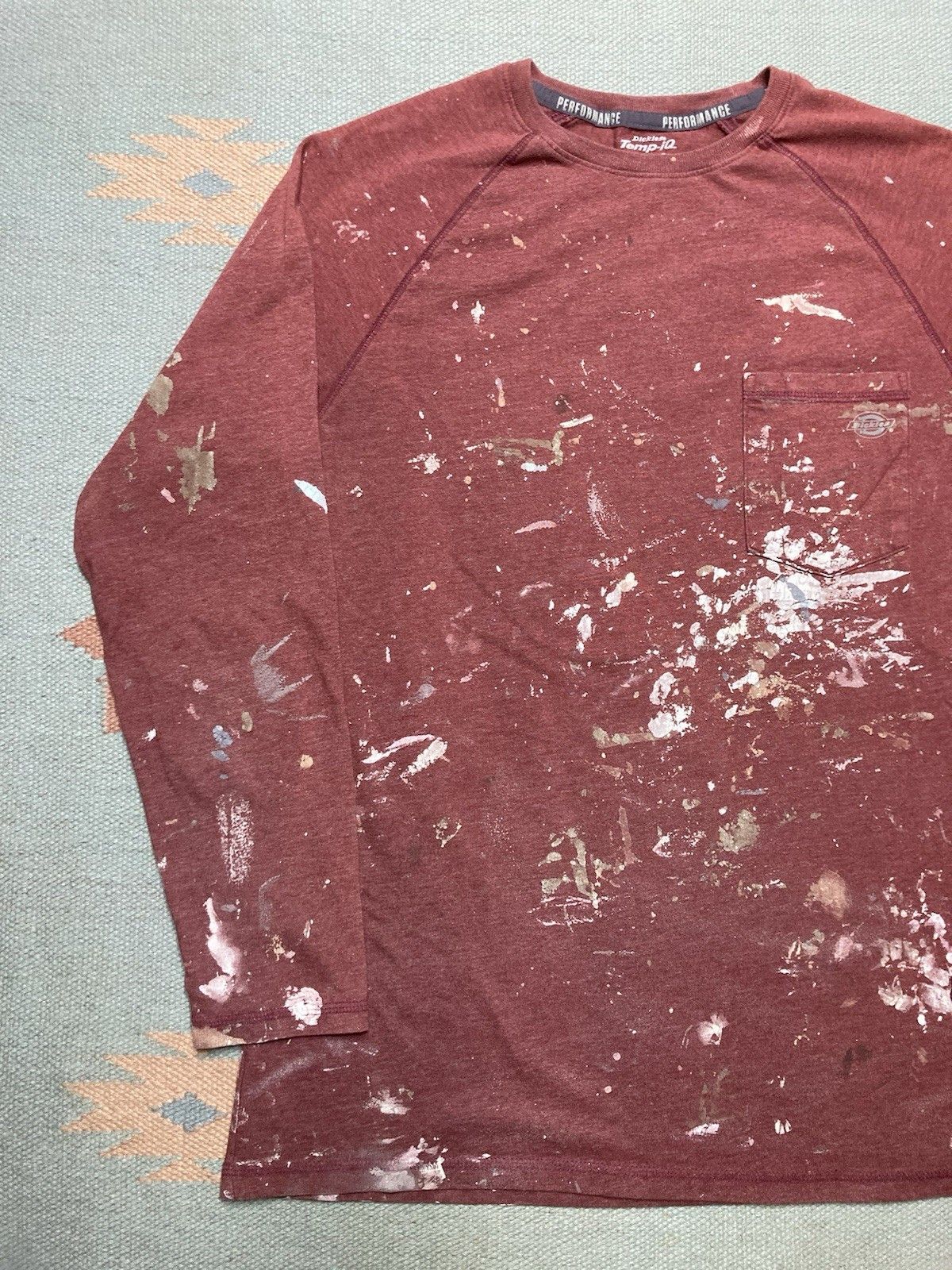 Dickies Dickies pocket t shirt temp IQ paint splatter maroon M Size US M / EU 48-50 / 2 - 2 Thumbnail