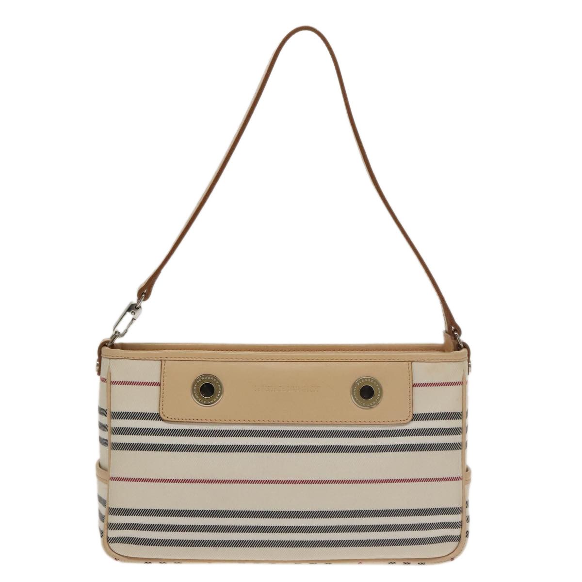 Burberry Nova Check Beige Canvas Shoulder Bag (Pre-Owned) Size ONE SIZE - 1 Thumbnail