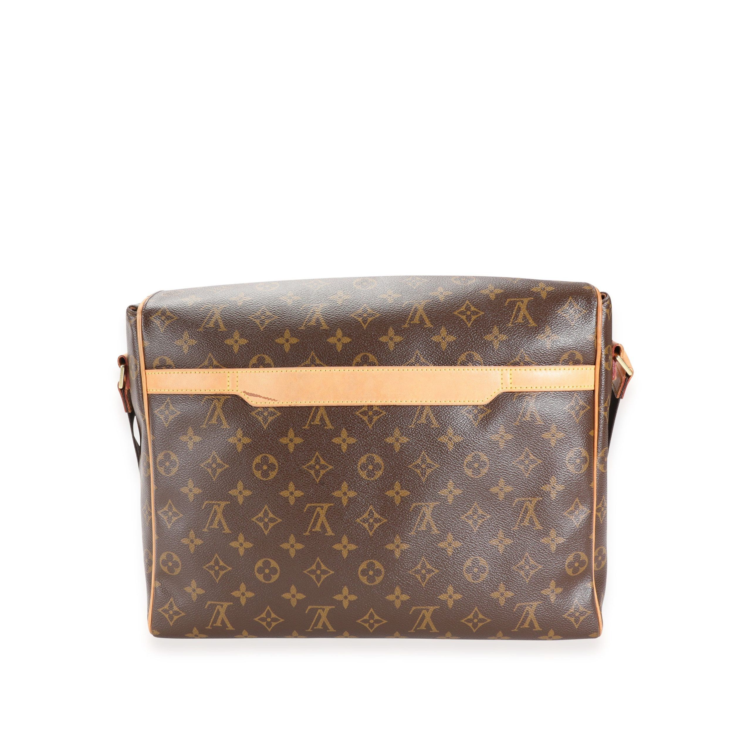 image of Louis Vuitton Monogram Canvas Abbesses Messenger Bag in Brown, Women's