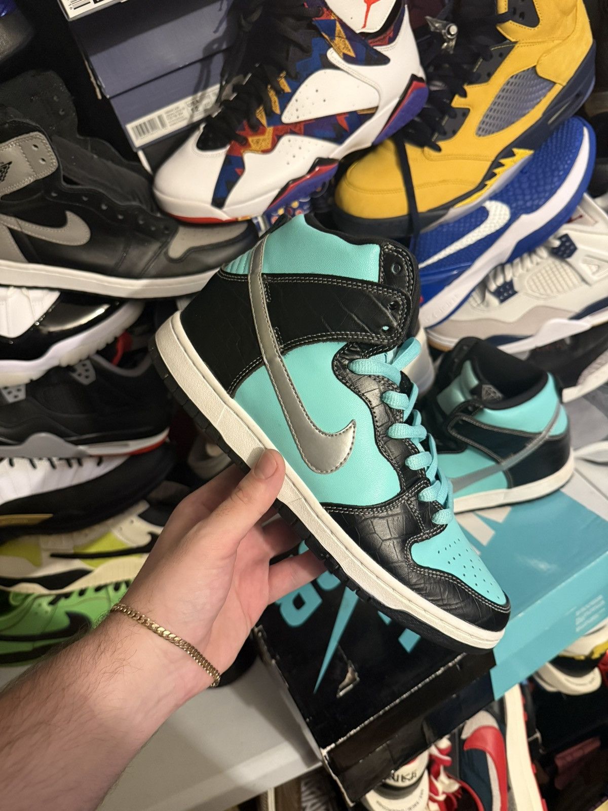 Nike SB Nike dunk high tiffany size 9 Size US 9 / EU 42 - 1 Thumbnail