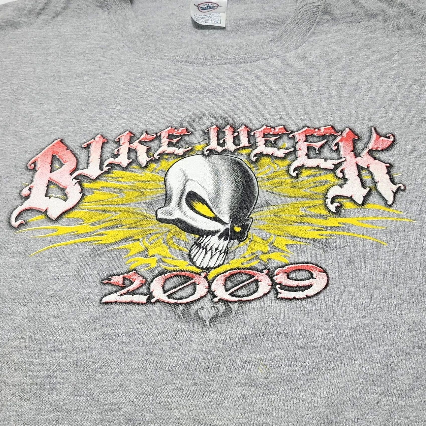 Delta Harley-Davidson Bike Week Daytona Beach 2009 Motorcycle Skull Mens T-Shirt XL Size US XL / EU 56 / 4 - 4 Thumbnail
