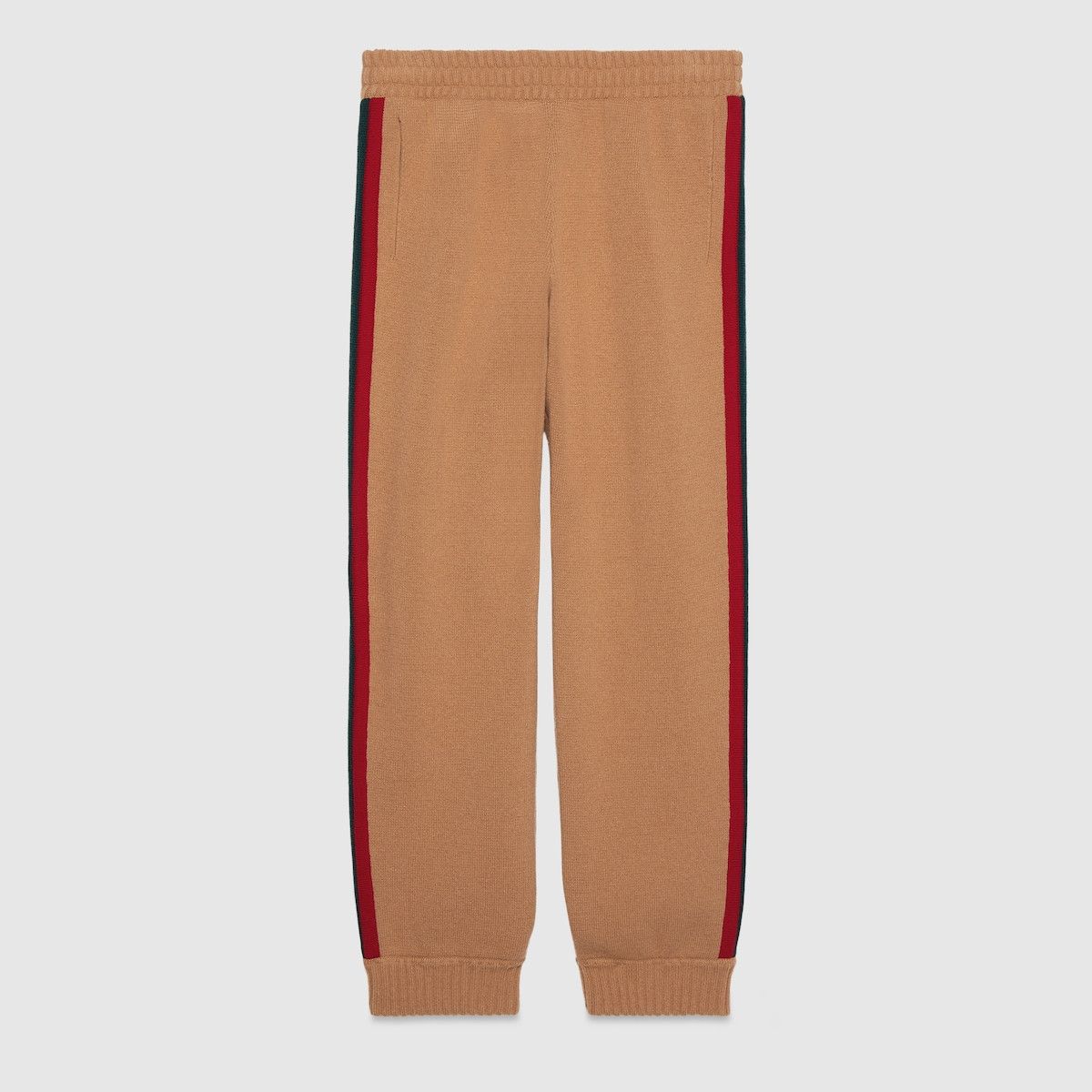 Gucci XS - Gucci Wool Pants Tan Brown Red Green Web Size US 28 / EU 44 - 1 Thumbnail