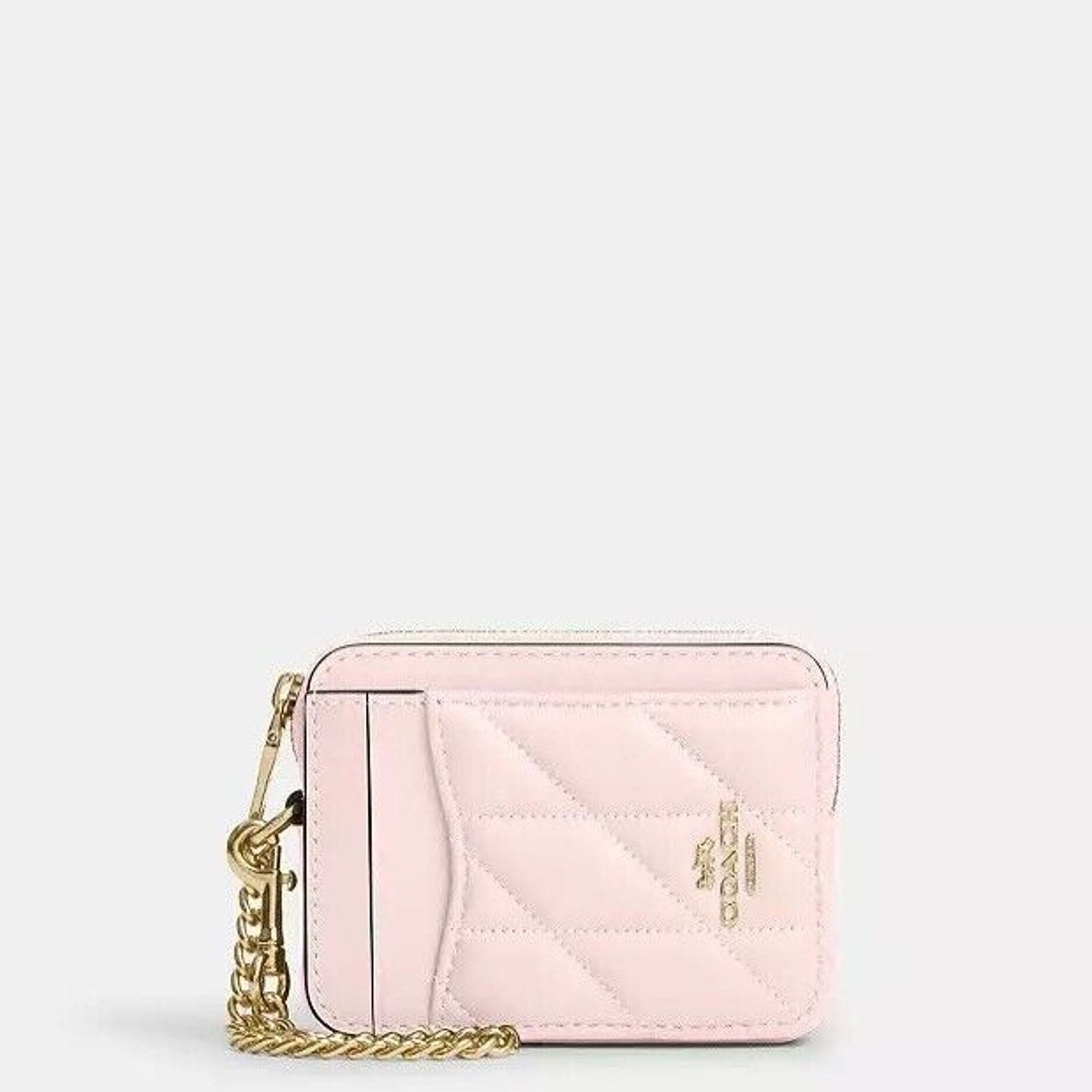 Coach NWT Coach Zip Card Case Quilting CZ467 Novelty Gold/Blush Size ONE SIZE - 4 Thumbnail