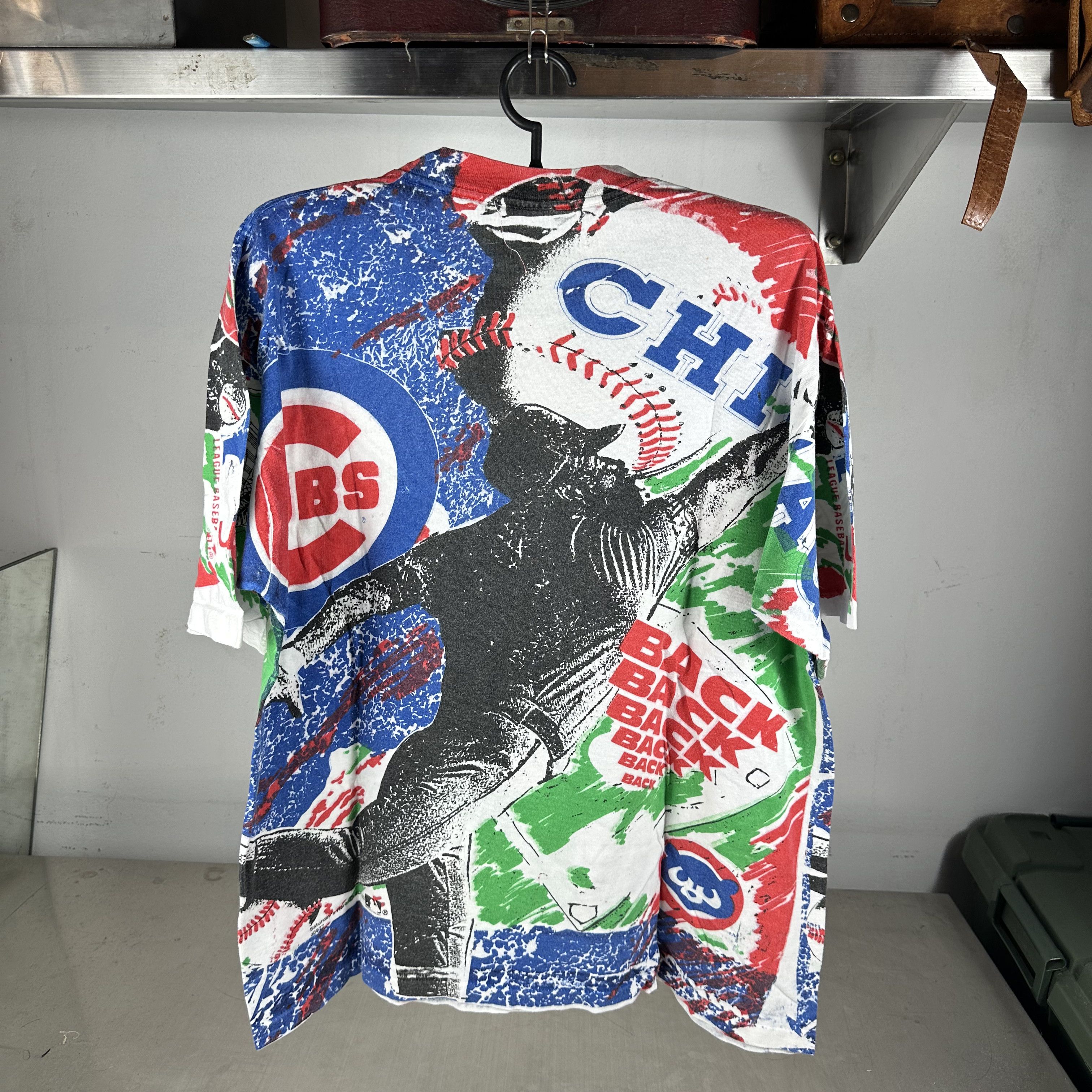Vintage Vintage 1992 Chicago Cubs Baseball MLB AOP T-Shirt Size US XL / EU 56 / 4 - 3 Thumbnail