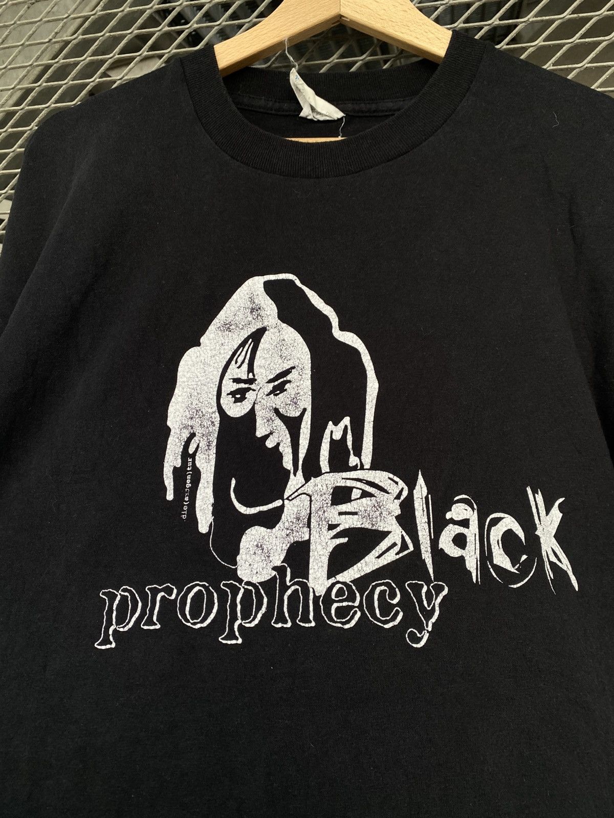 Band Tees Vintage 90s Rare Austrian Trash Metal Black Prophecy T-Shirt Size US XL / EU 56 / 4 - 6 Thumbnail