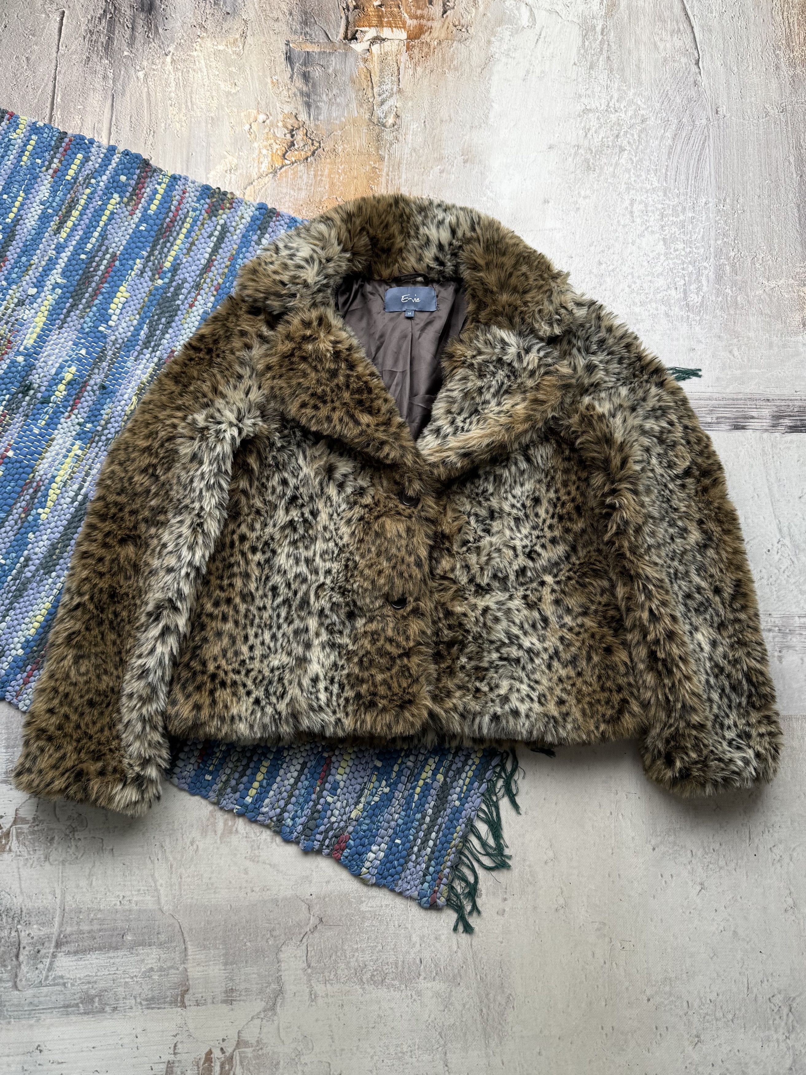 Vintage Vintage Faux Fur Coat A383D15(789) Size L / US 10 / IT 46 - 1 Thumbnail
