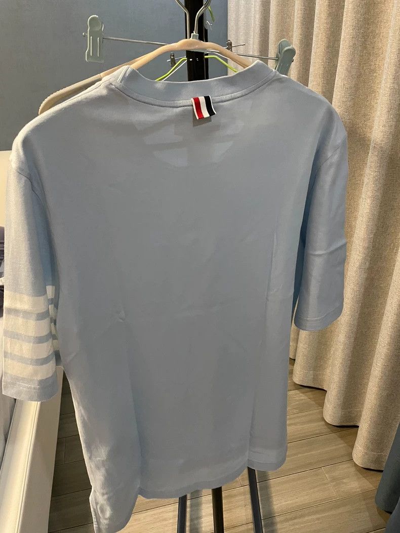 Thom Browne Thom browne Haze blue T-shirt short sleeves 2503-Nextarrow Size US M / EU 48-50 / 2 - 2 Thumbnail