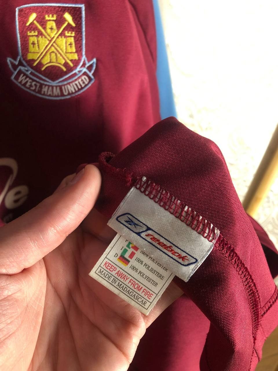 Reebok Vintage Reebok FC West Ham United England Soccer Jersey 90s Size US XL / EU 56 / 4 - 8 Thumbnail