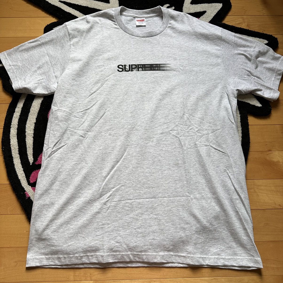 supreme motion logo tee gray 【L】 Supreme Motion Logo 