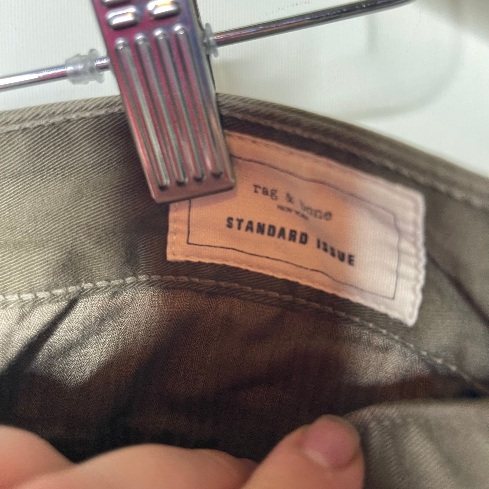 Rag & Bone Rag & Bone Standart Issue green chino pants sz 33x34 Size US 33 - 10 Thumbnail