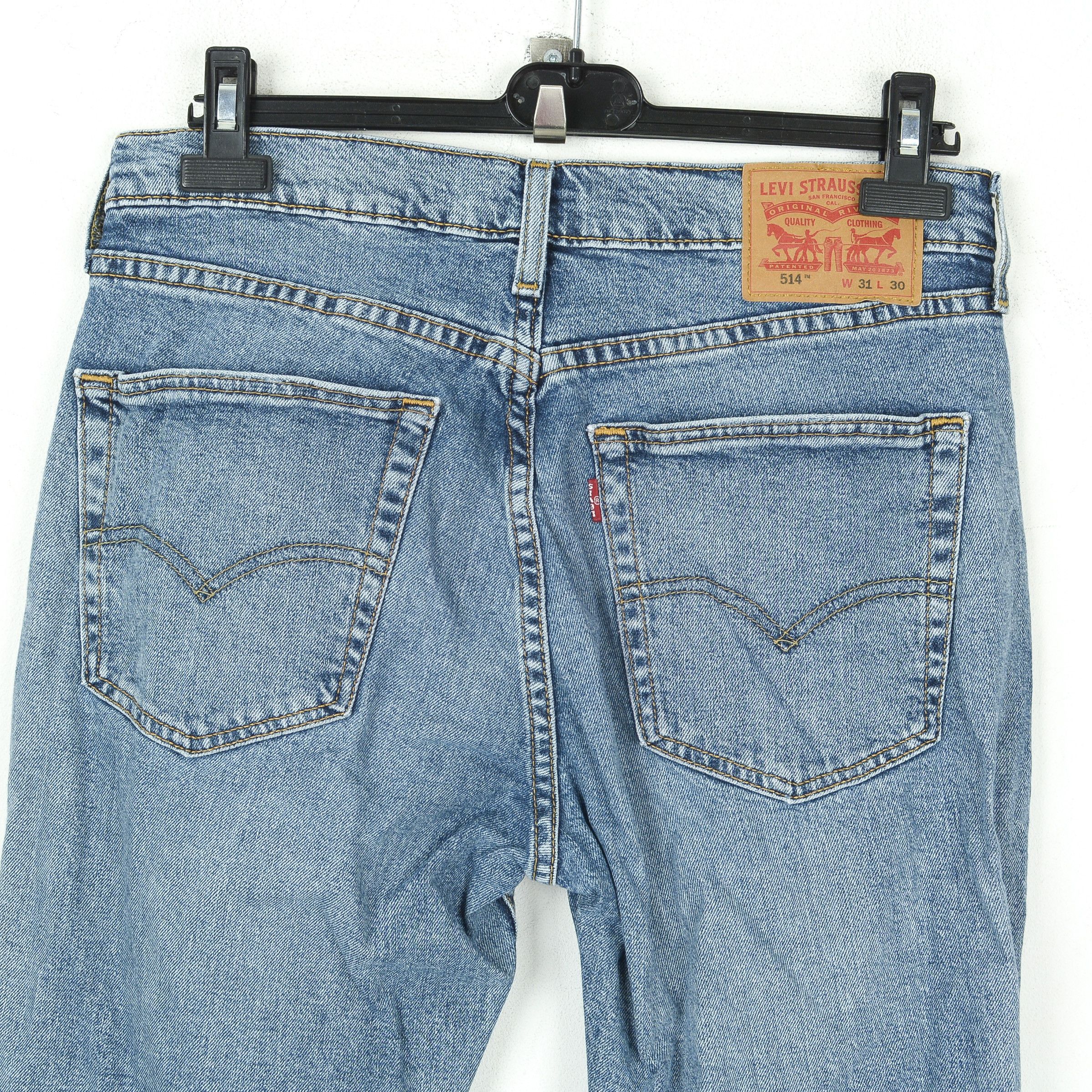Levi's 514 W31 L30 Straight Jeans Denim Pants Trousers Blue Size US 31 - 4 Thumbnail
